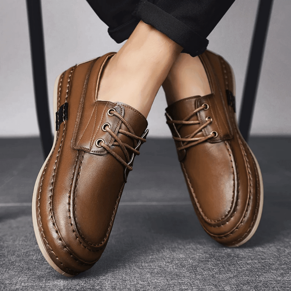 Mocasín Dockside de cuero Forth para hombre