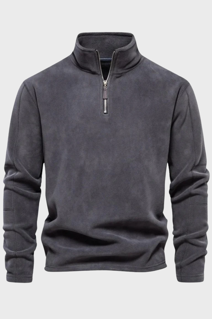 Chaqueta Forth Suede con media cremallera