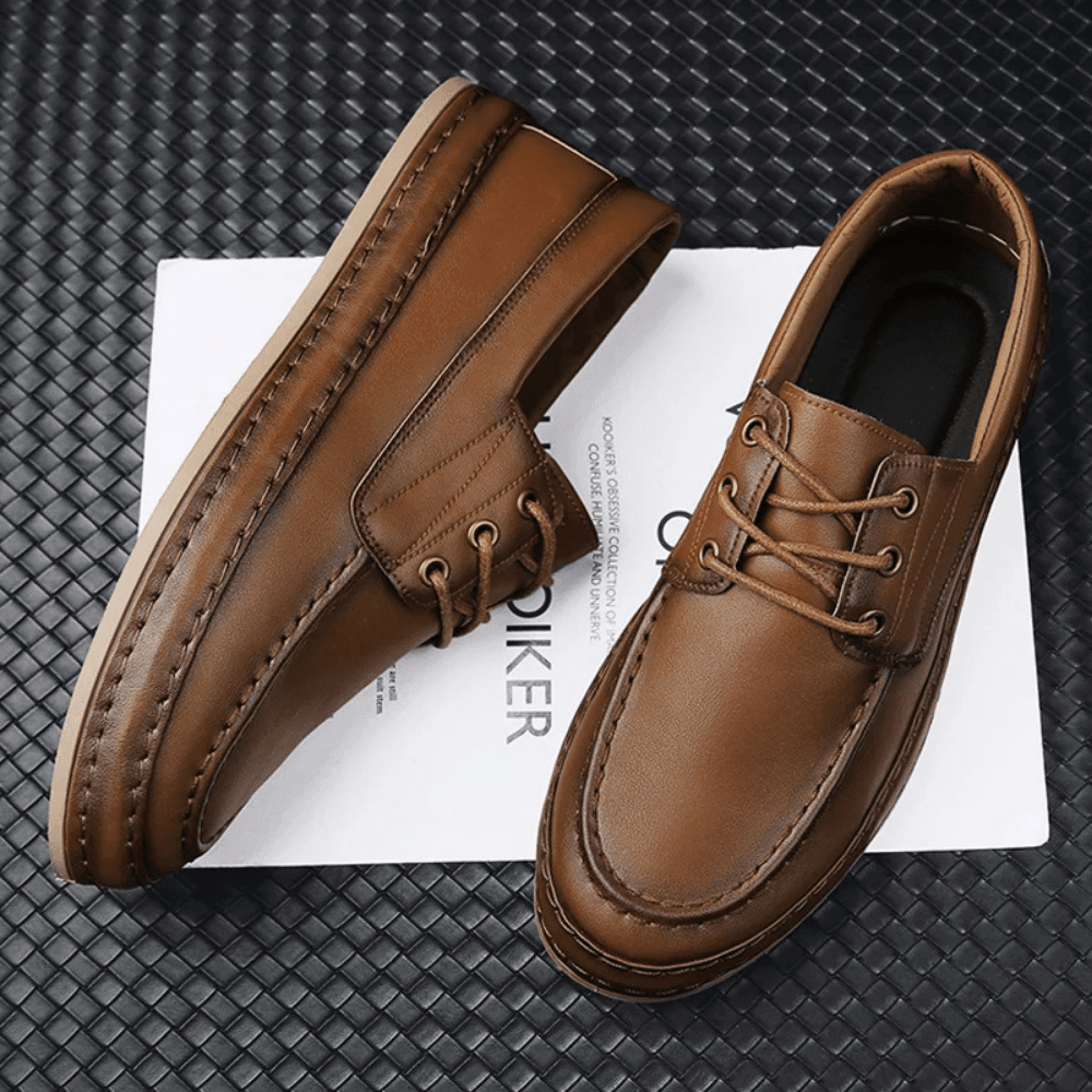 Mocasín Dockside de cuero Forth para hombre