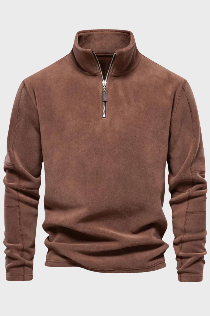Chaqueta Forth Suede con media cremallera