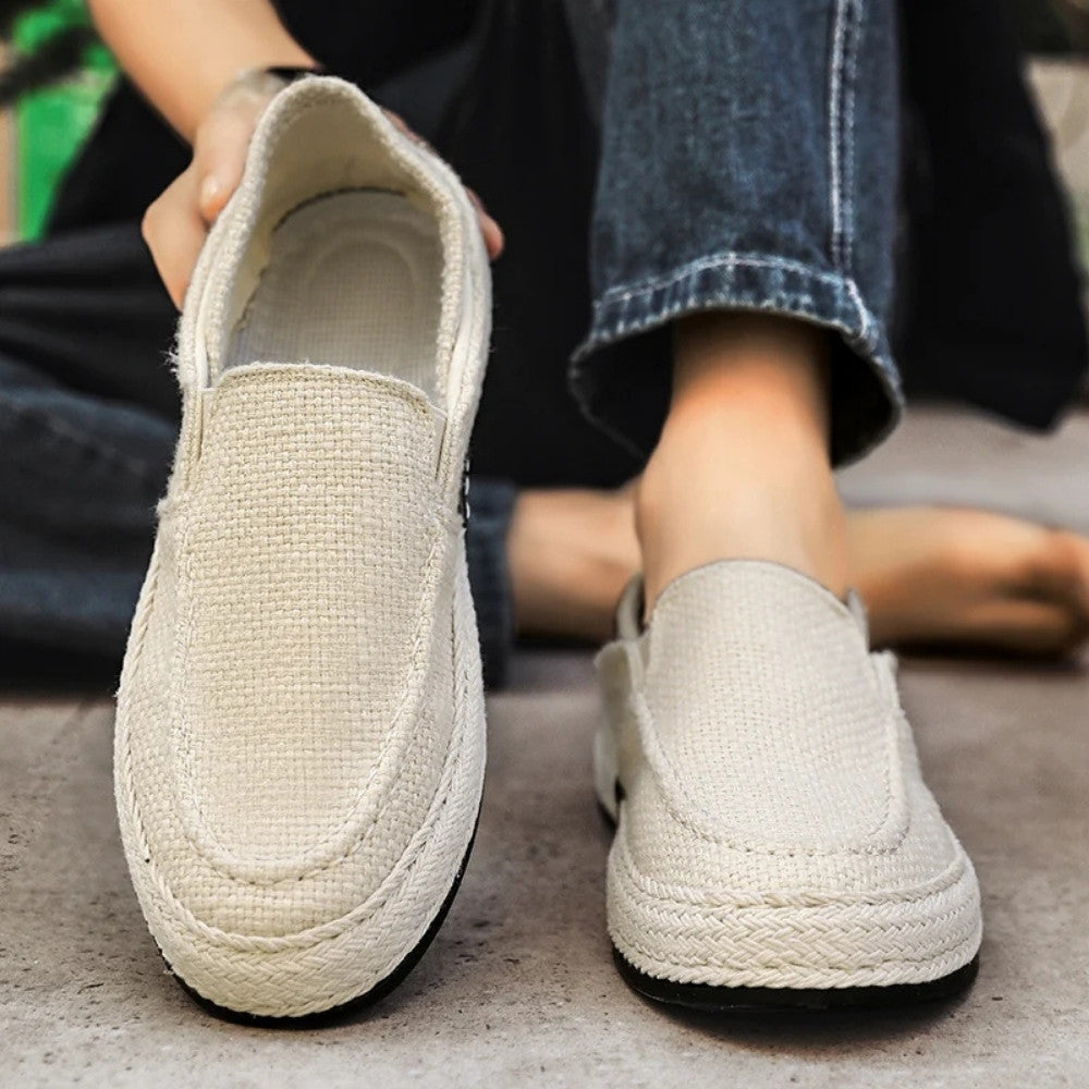 Mocasines de lino para hombre Forth Santa Giulia