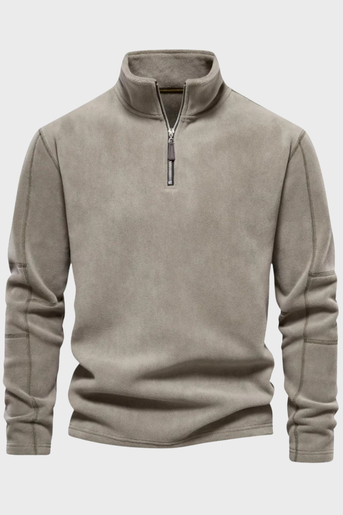 Chaqueta Forth Suede con media cremallera