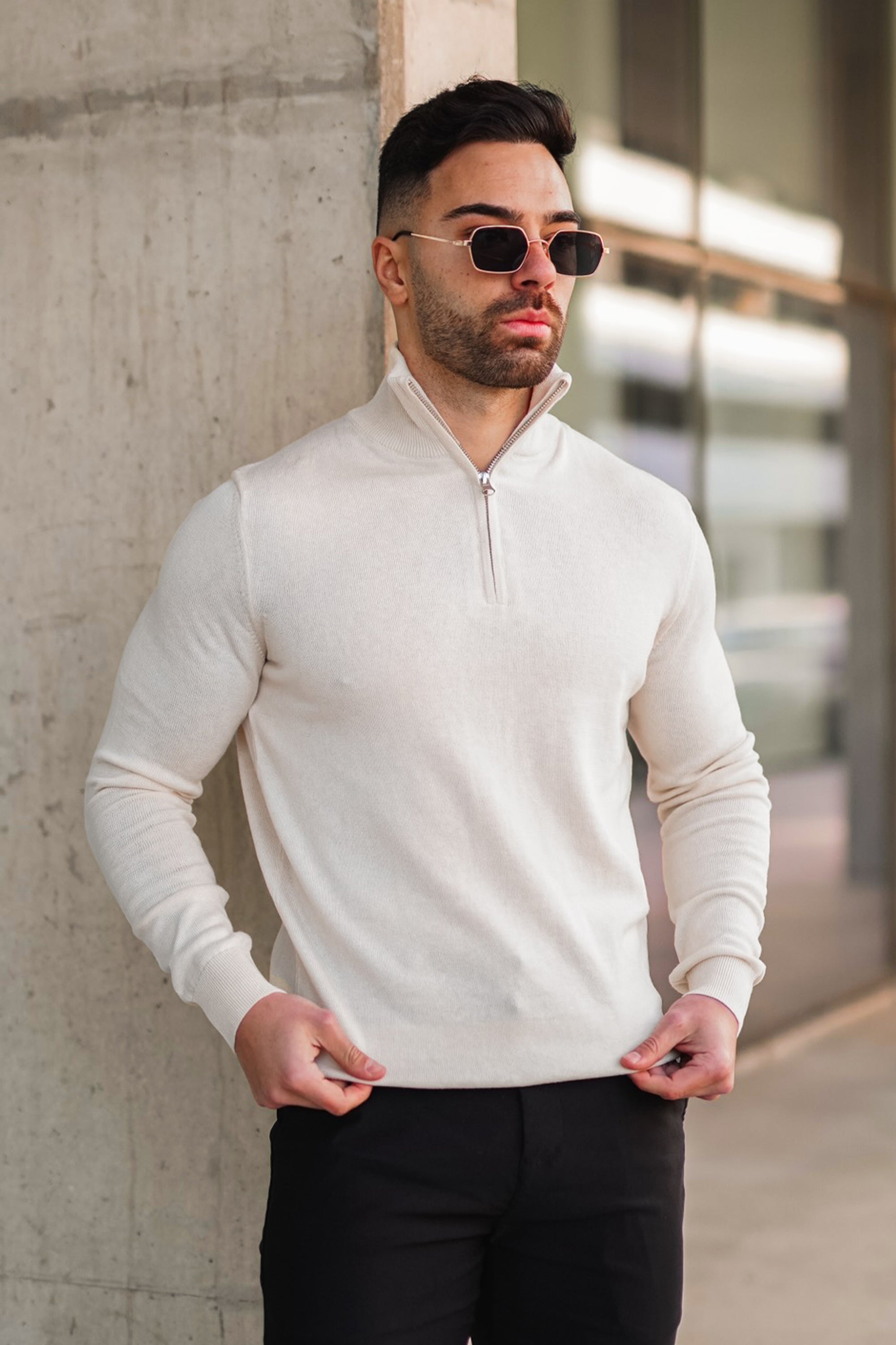 Suéter de punto de merino de cuello alto Forth