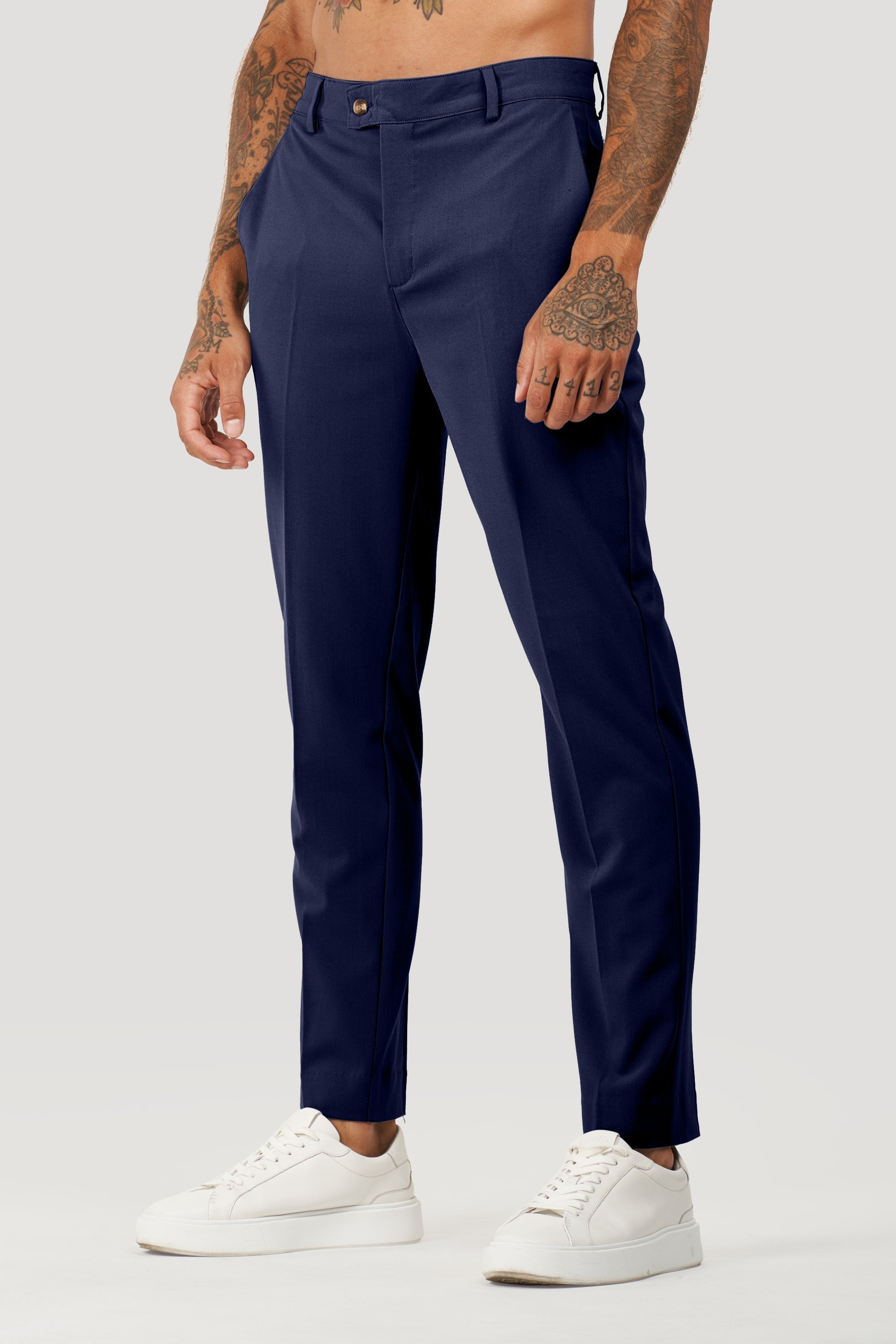 Pantalones de vestir Milano Forth para hombre azul marino