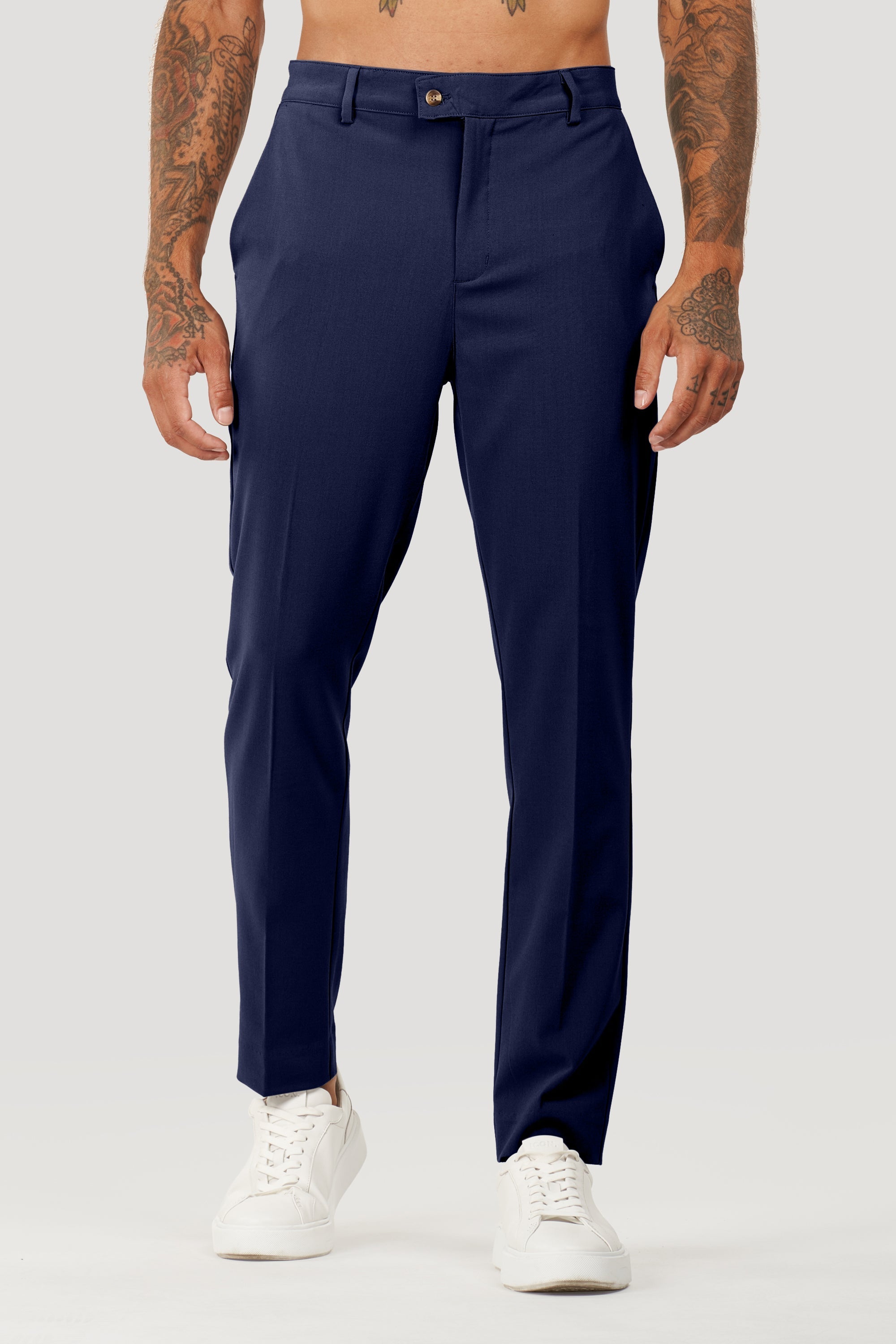 Pantalones de vestir Milano Forth para hombre azul marino