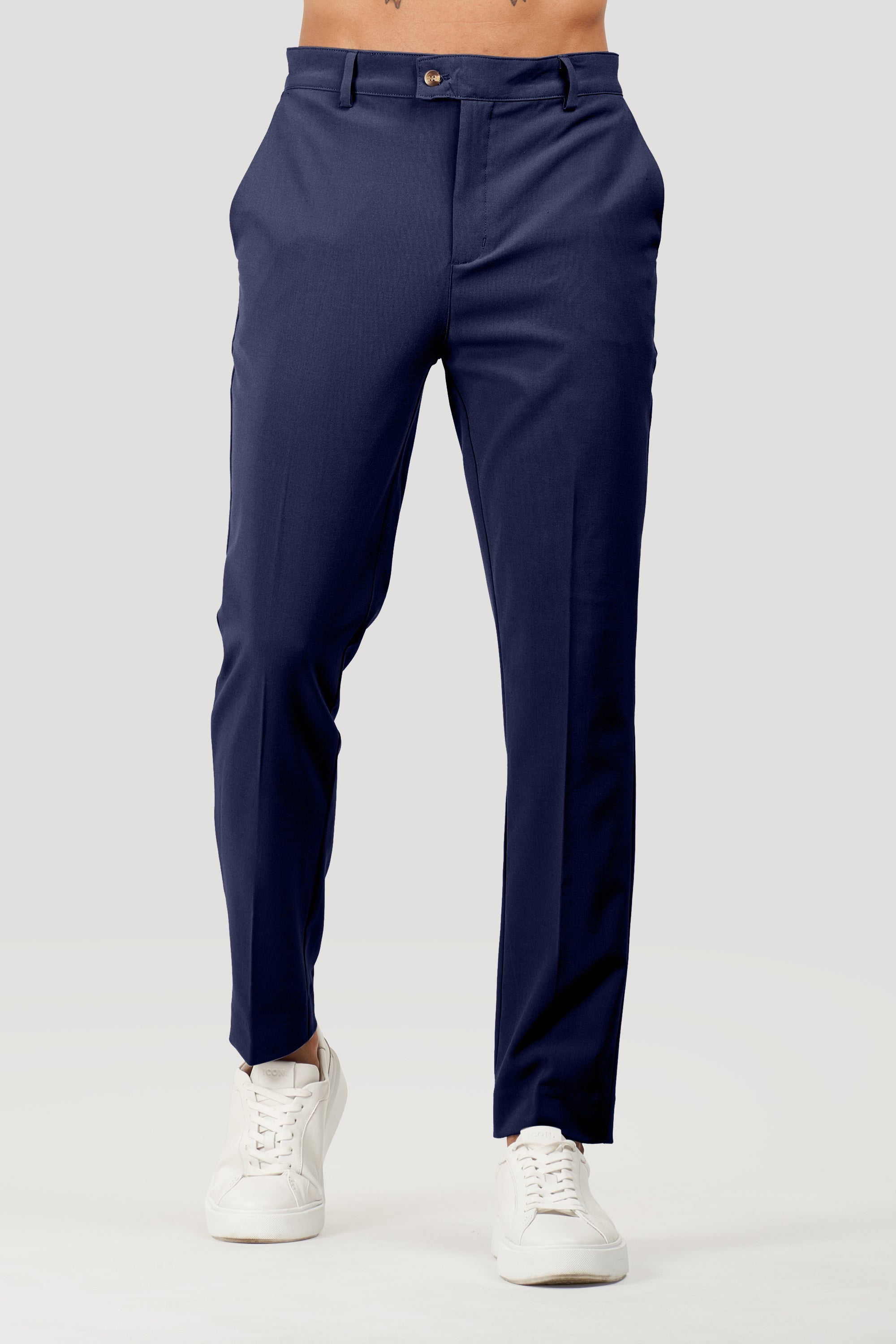 Pantalones de vestir Milano Forth para hombre azul marino
