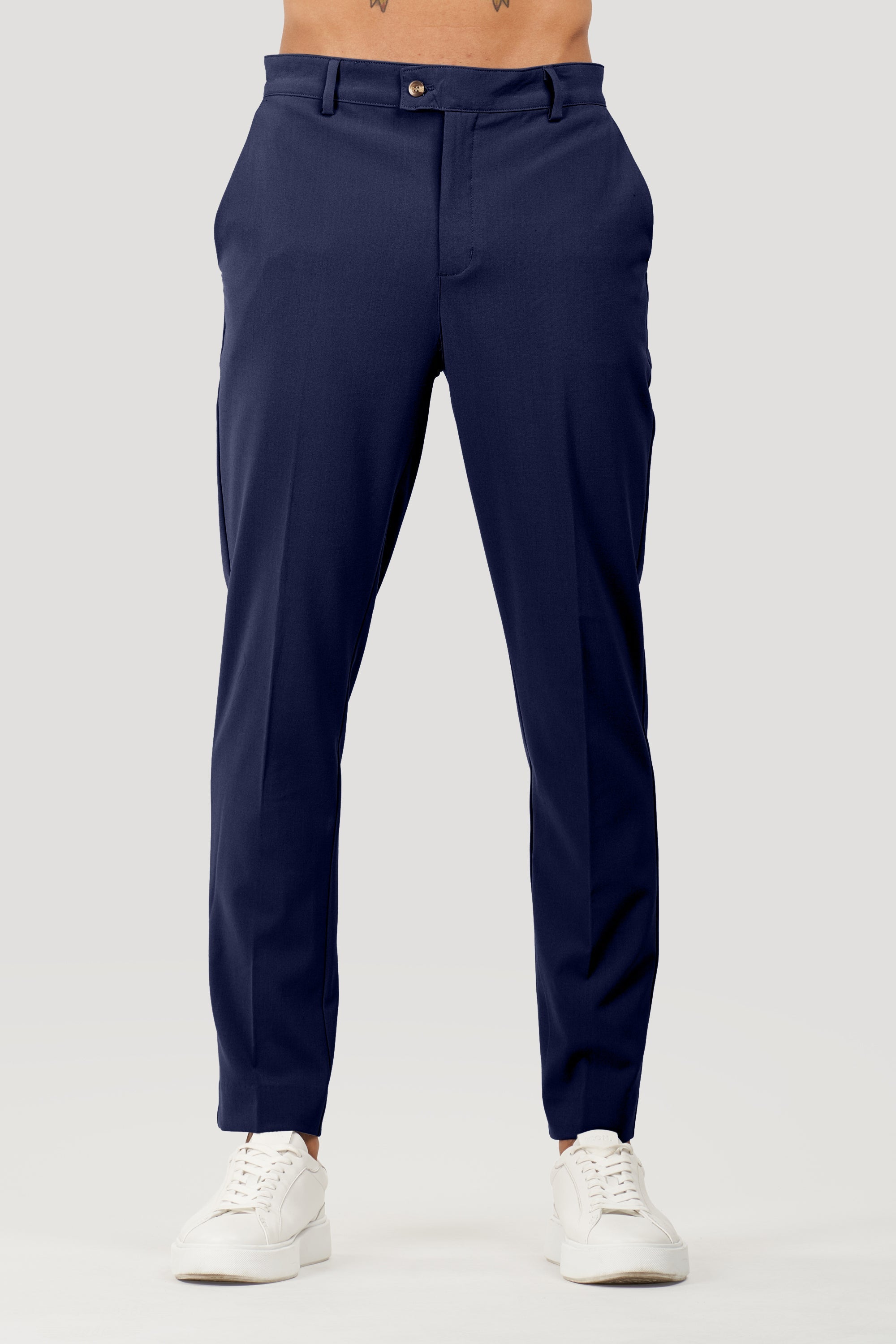 Pantalones de vestir Milano Forth para hombre azul marino