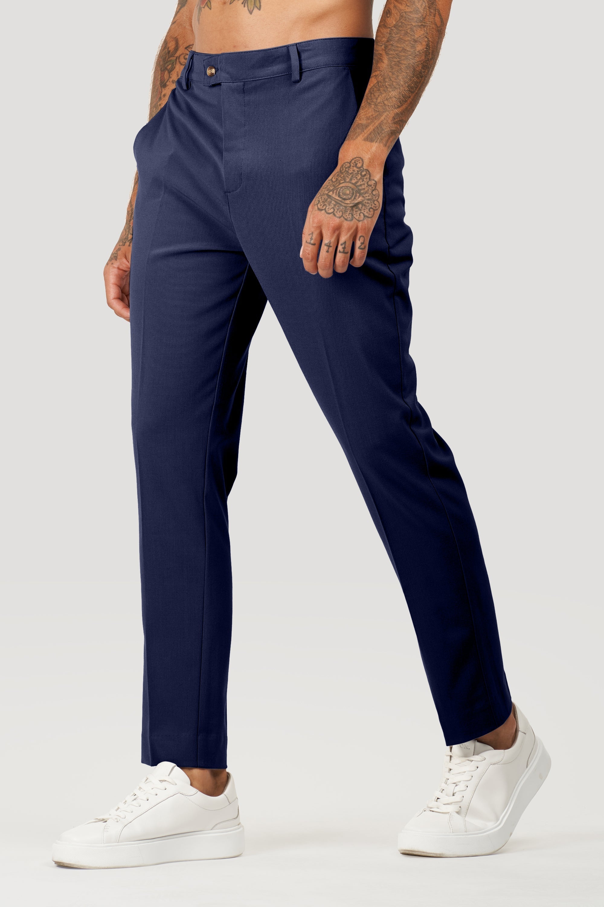 Pantalones de vestir Milano Forth para hombre azul marino