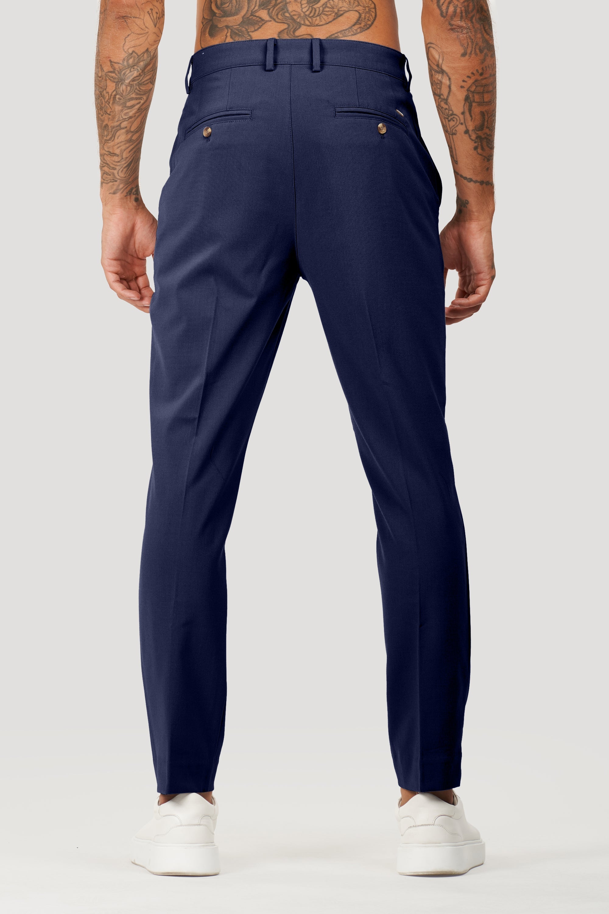 Pantalones de vestir Milano Forth para hombre azul marino