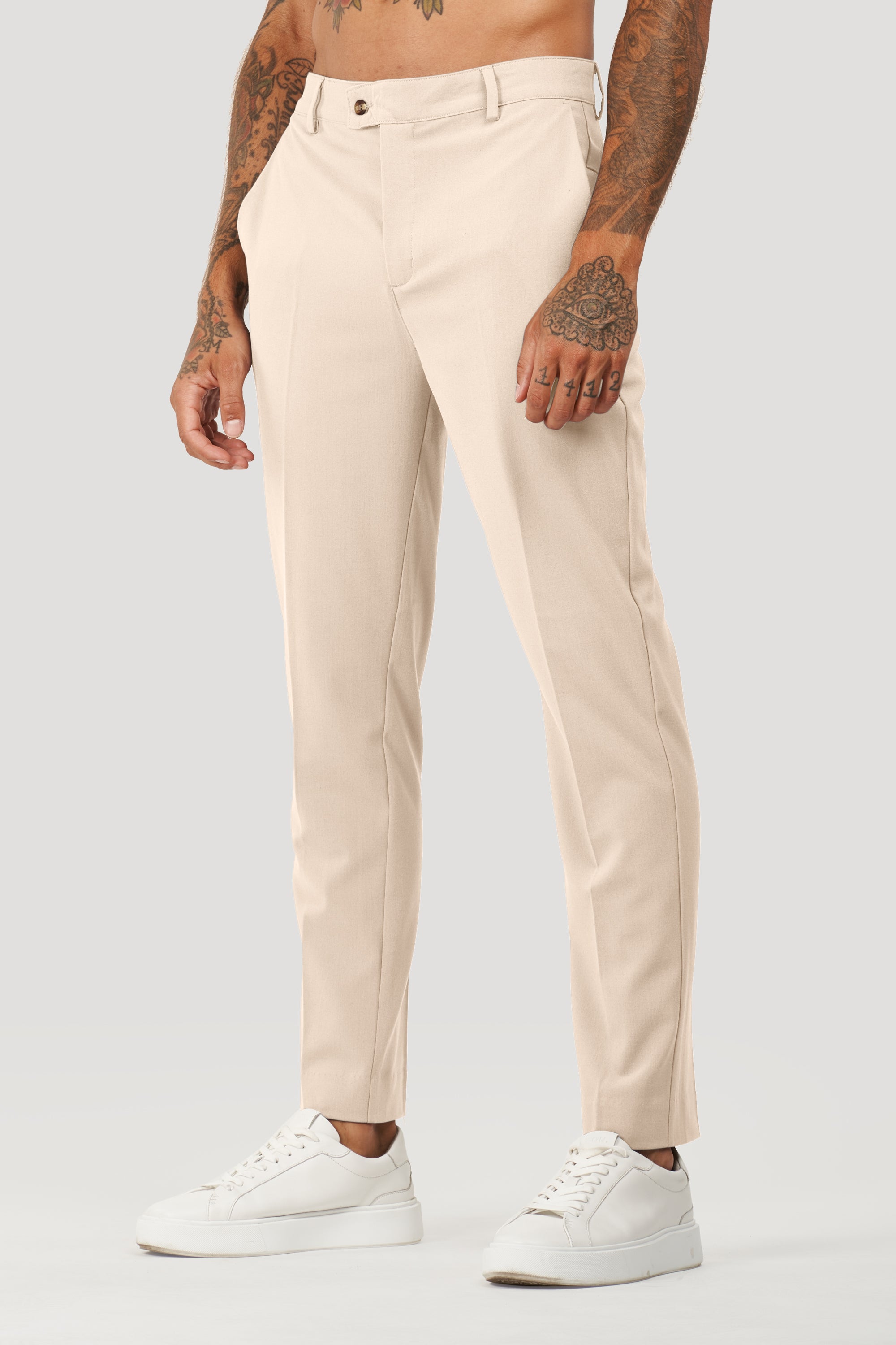 Pantalones de vestir Milano Forth para hombre en beige