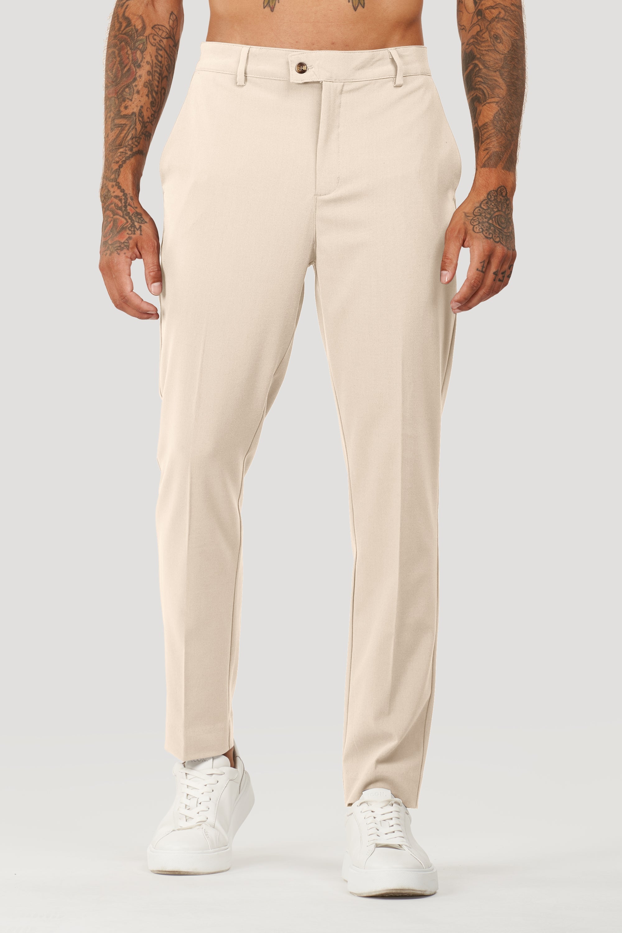 Pantalones de vestir Milano Forth para hombre en beige