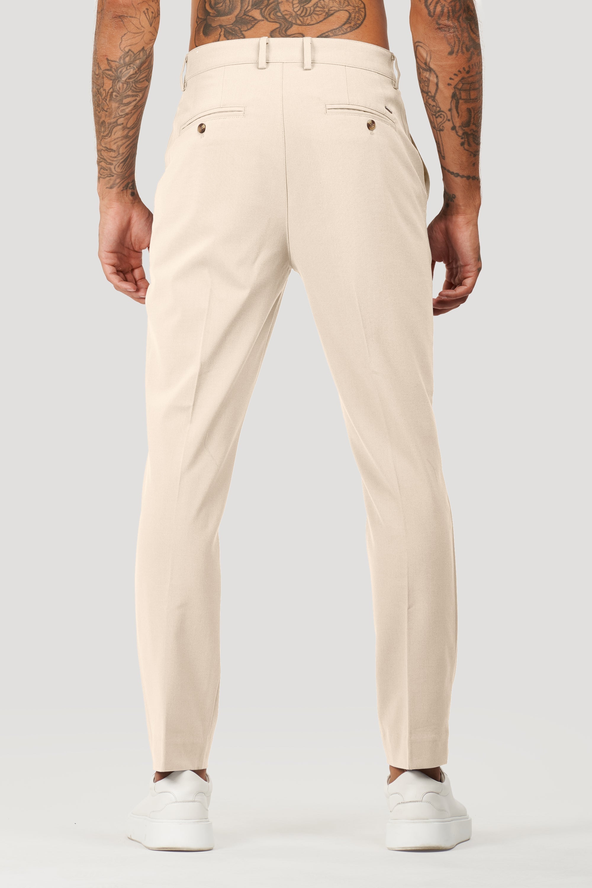 Pantalones de vestir Milano Forth para hombre en beige