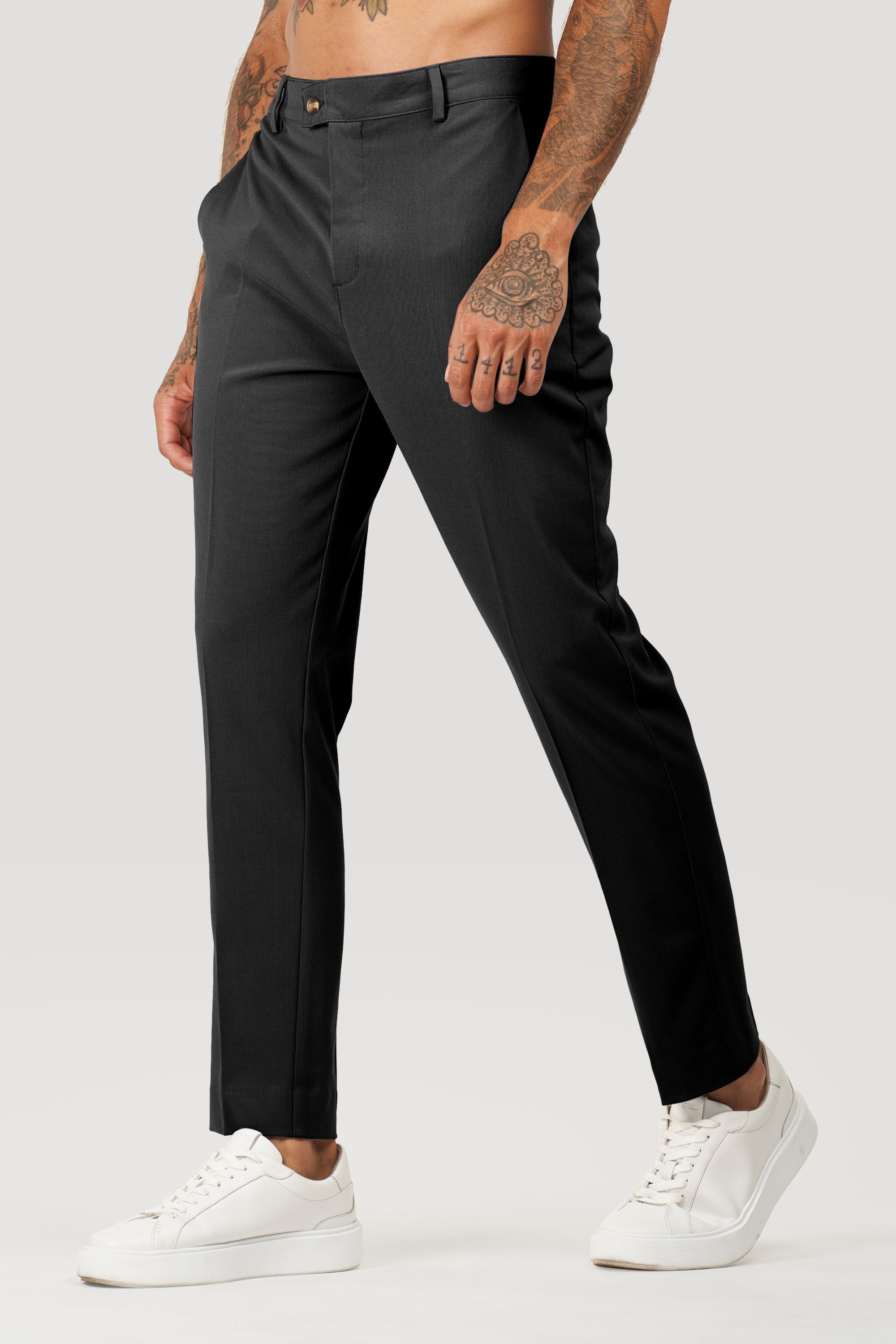Pantalones de sastre Milano Forth para hombre en negro
