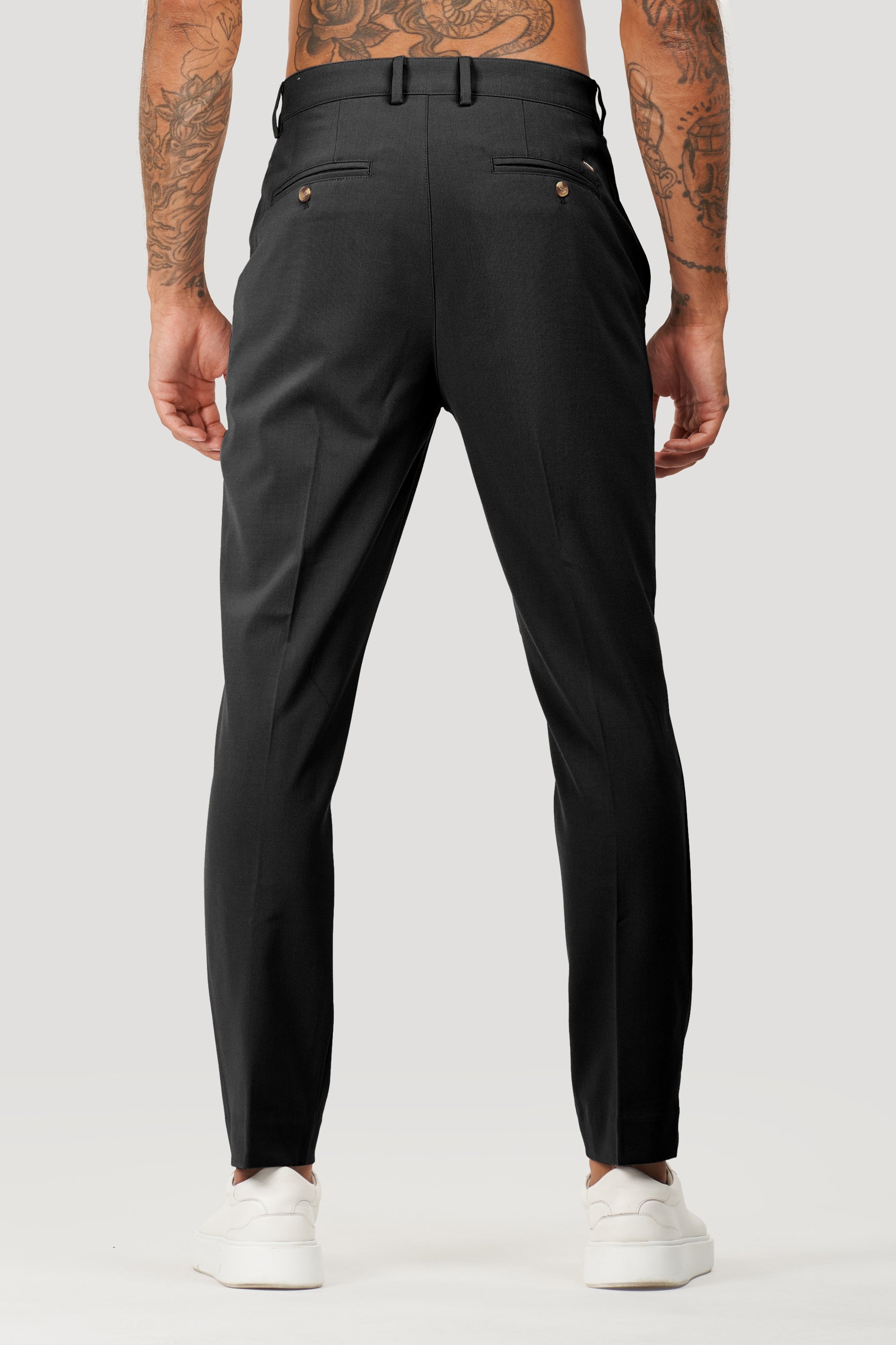 Pantalones de sastre Milano Forth para hombre en negro