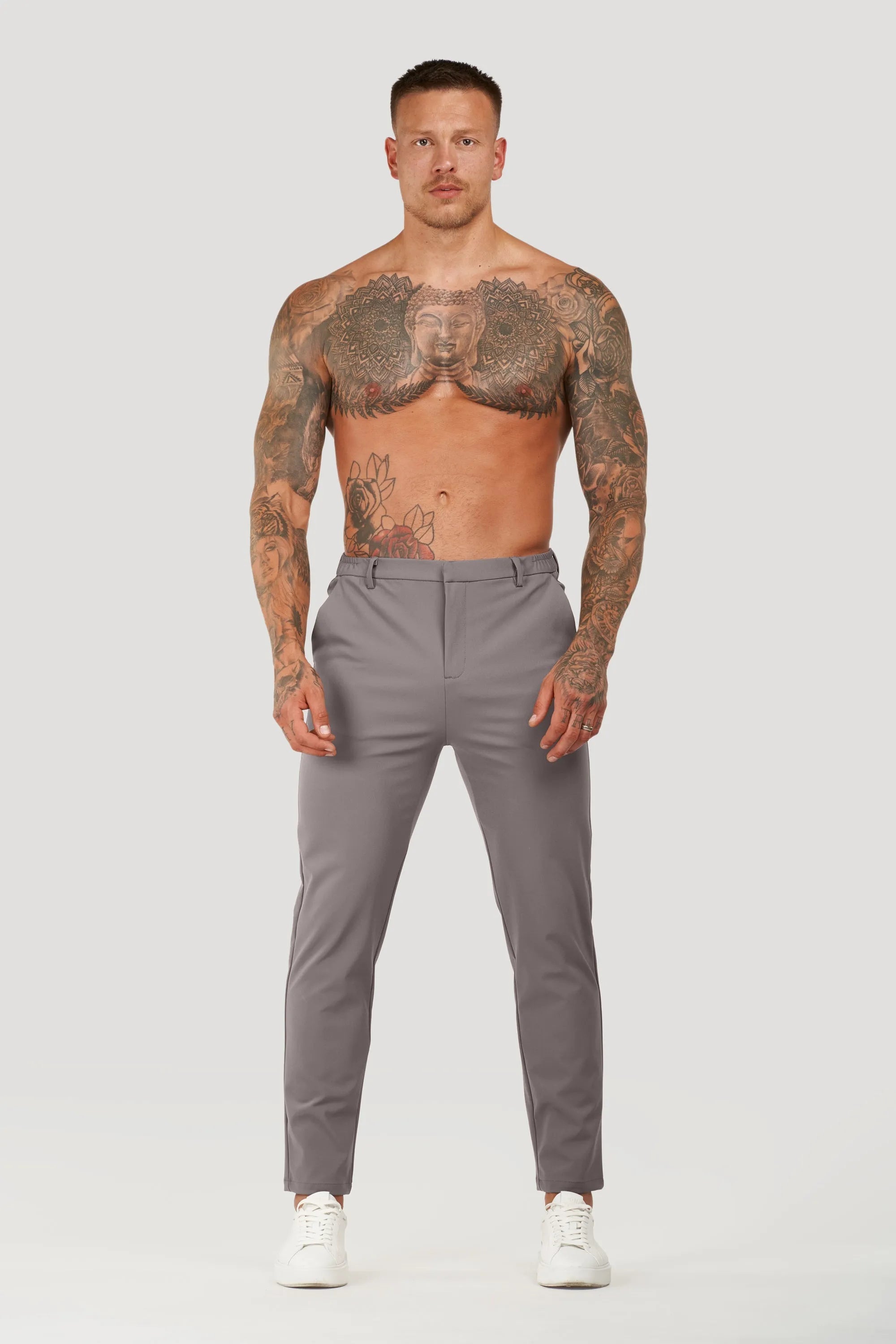 Pantalones de sastrería Tech Forth para hombre en gris