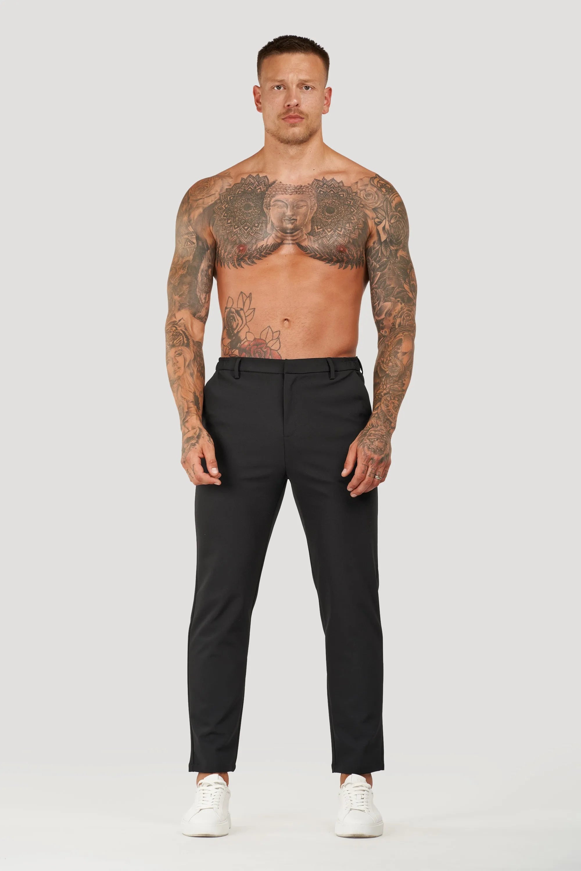 Pantalones de sastrería para hombre Tech Forth Black