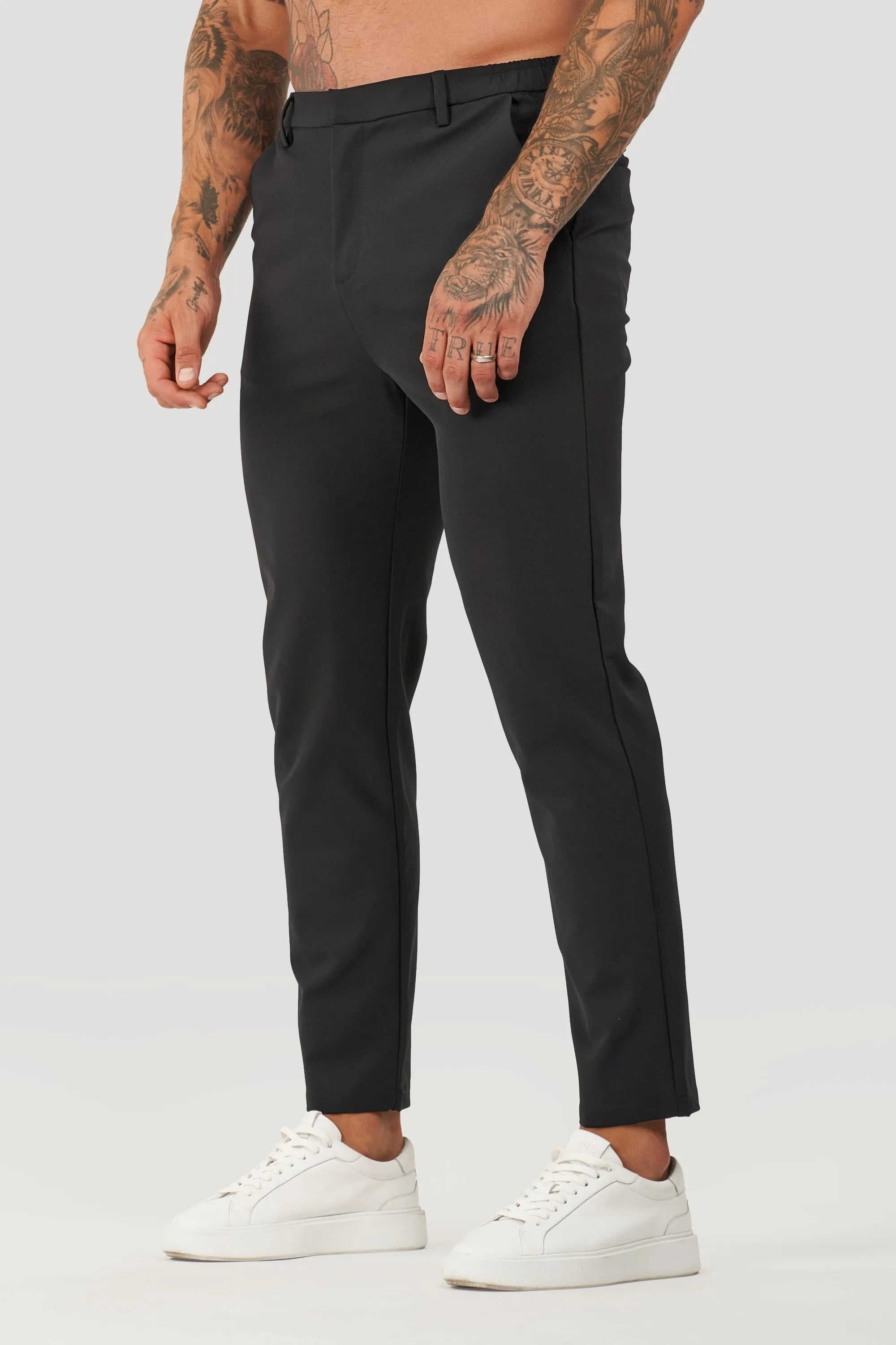 Pantalones de sastrería para hombre Tech Forth Black