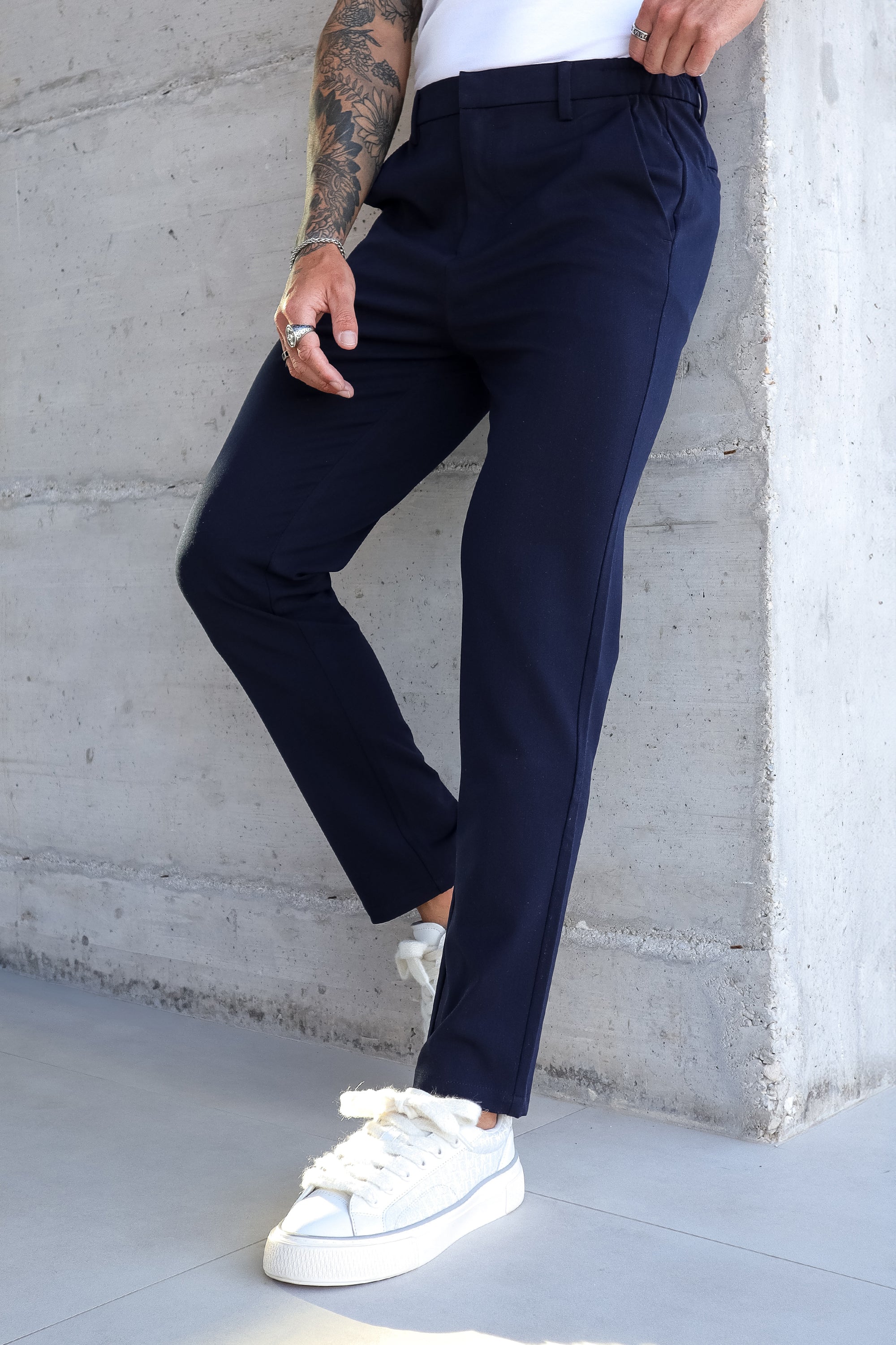 Pantalones de vestir azules para hombre Santis Forth