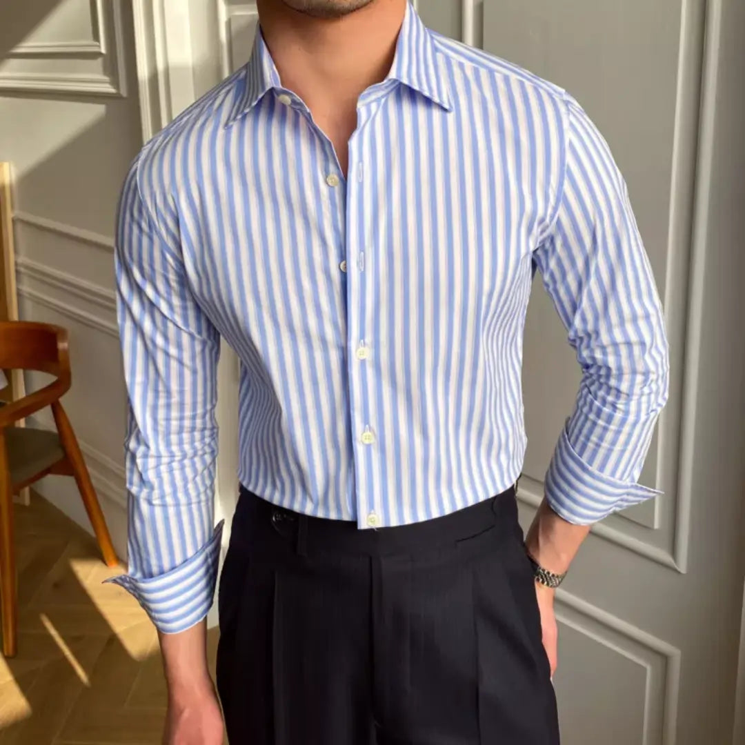 Camisa de manga larga para hombre del Forth Milan