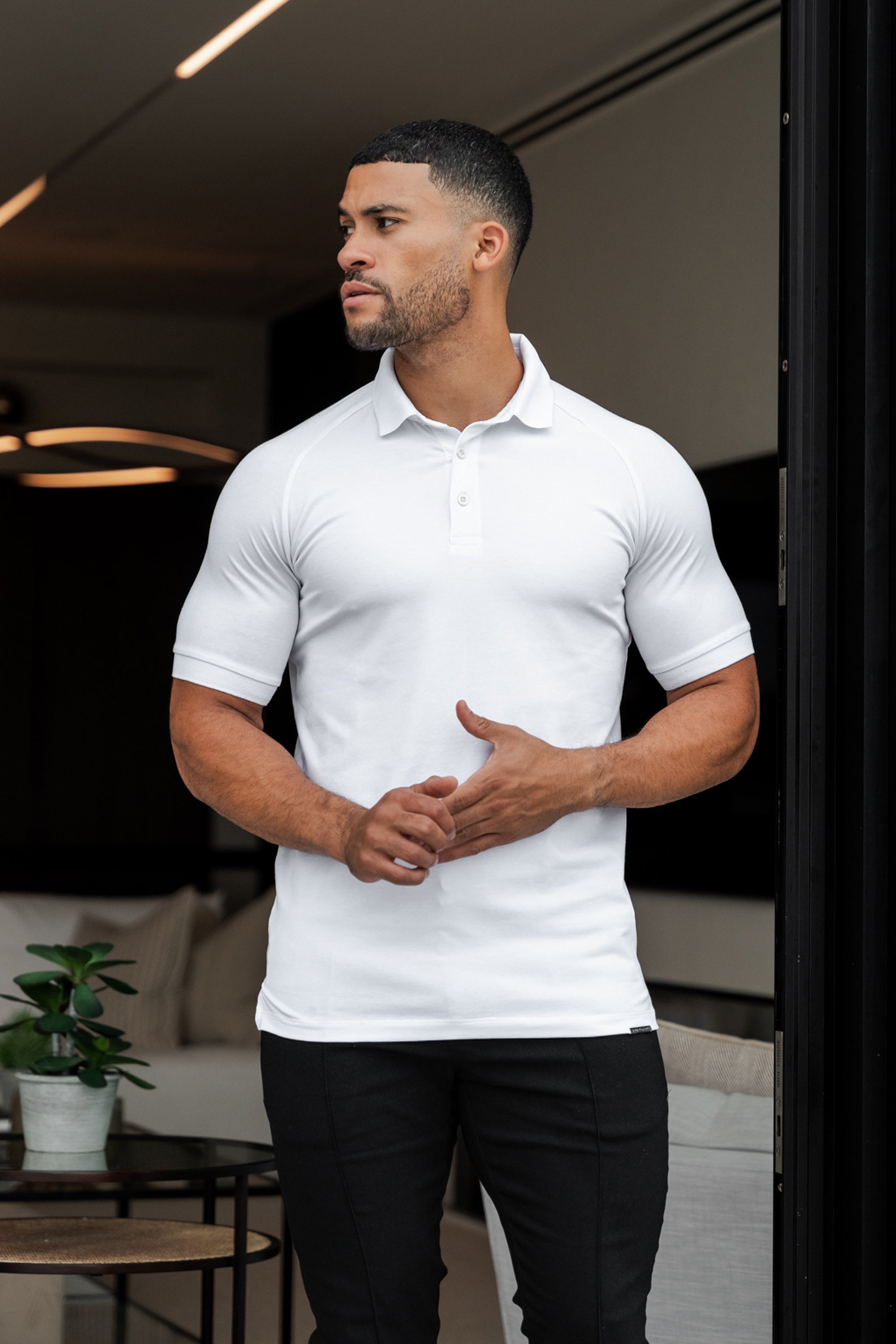 Polo blanco Forth Amalfi para hombre