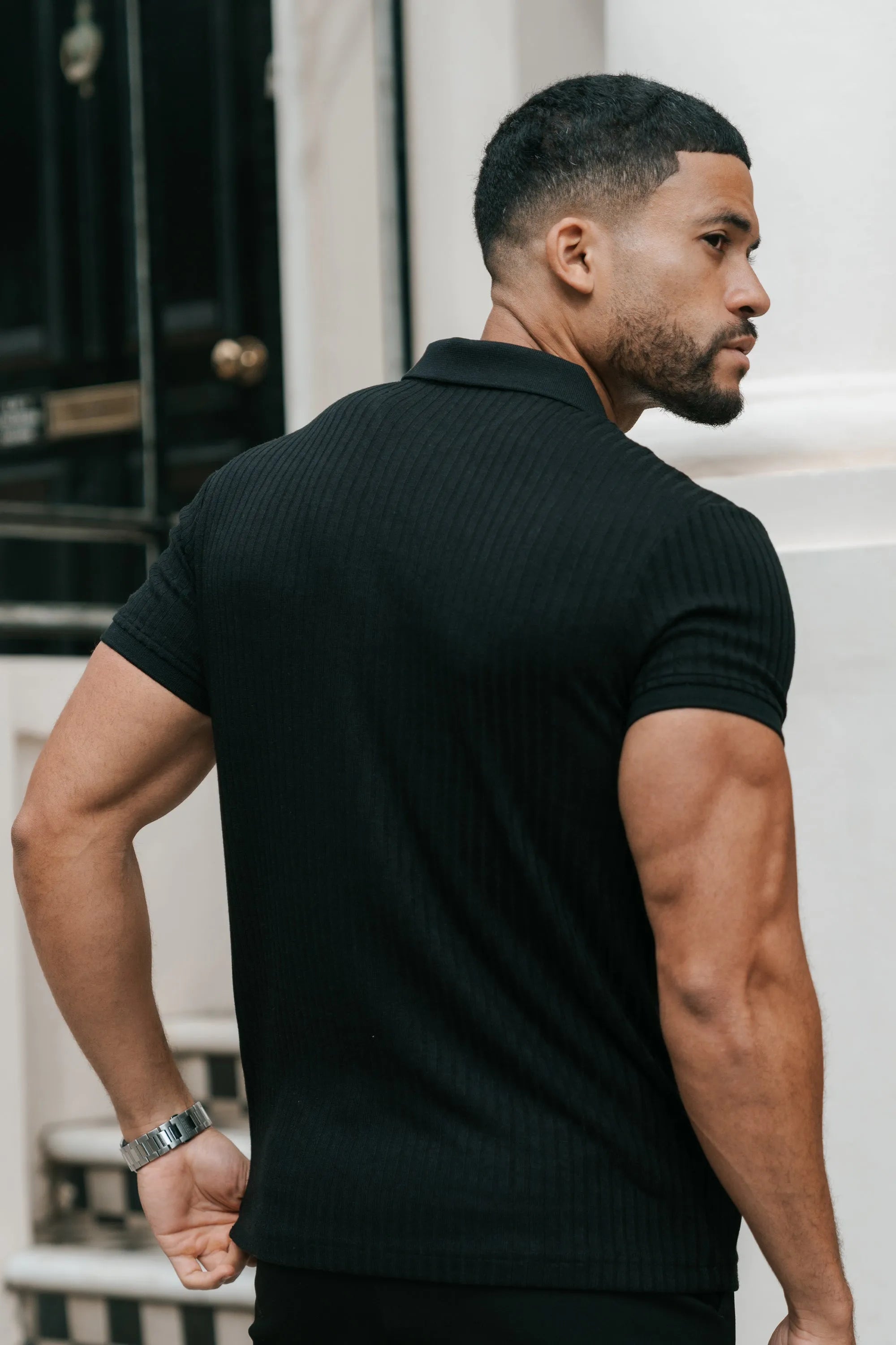 Polo Milano Forth para hombre, color negro