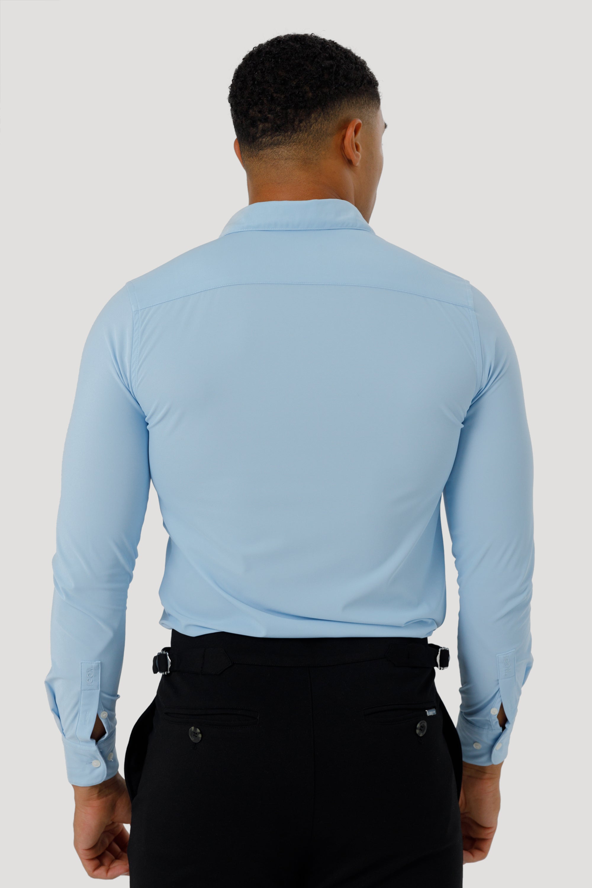 Camisa de vestir azul claro para hombre Forth