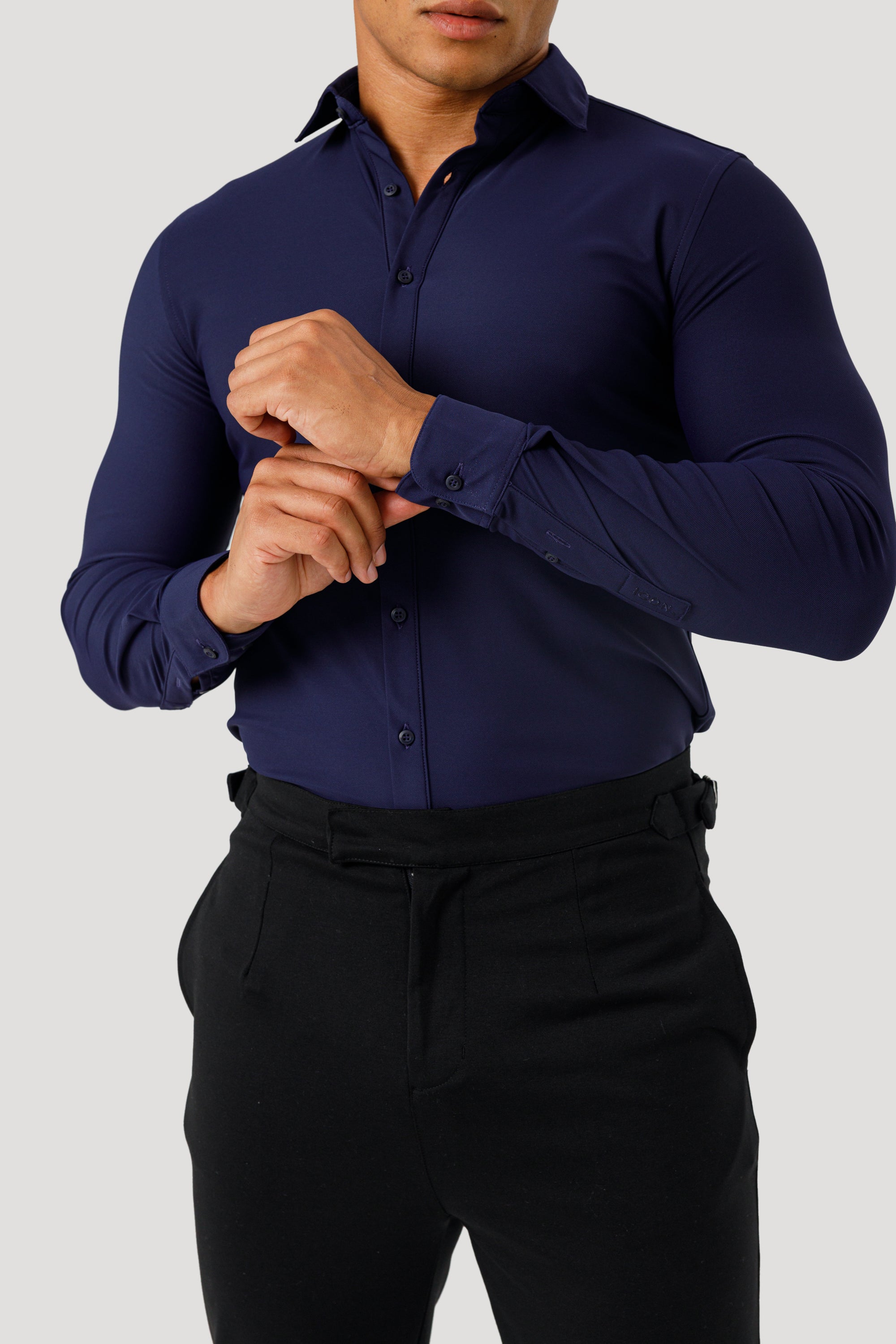 Camisa de vestir azul marino para hombre de Forth