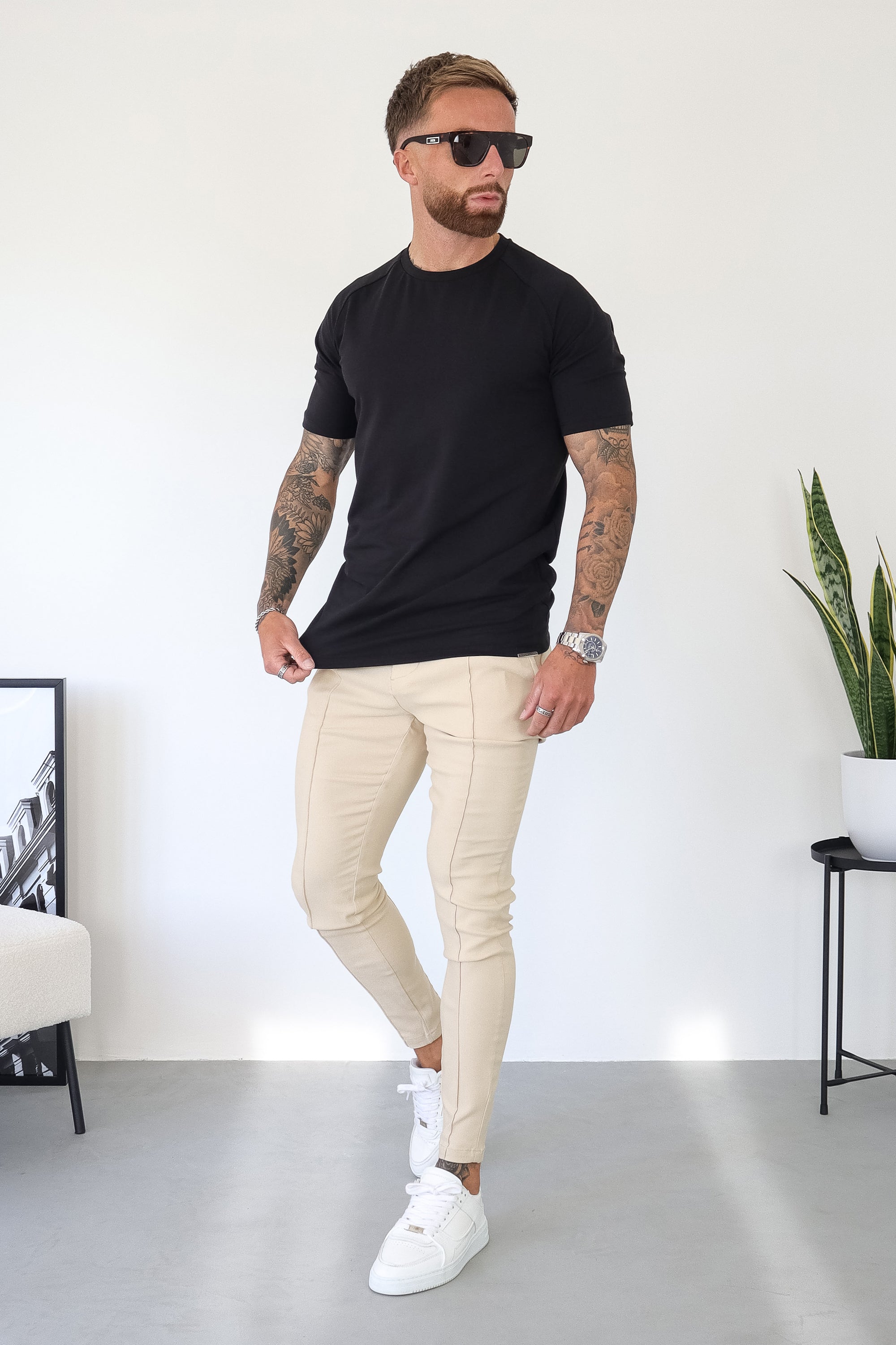 Camiseta negra Forth para hombre