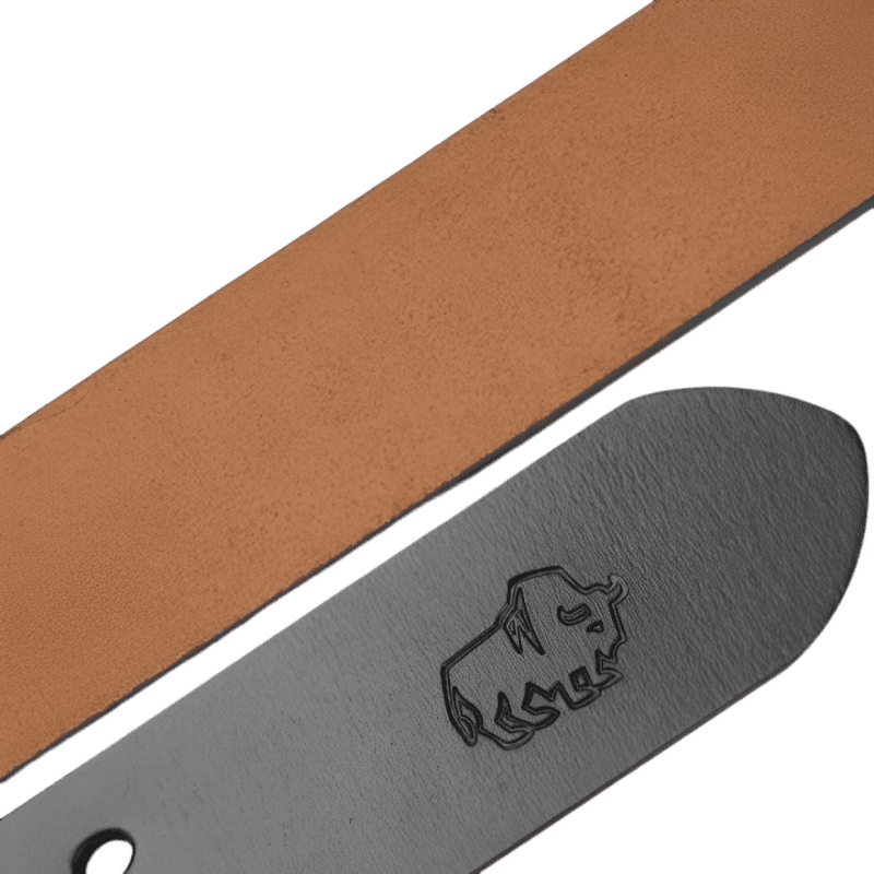 Cinturón de cuero Forth Bison Denim para hombre