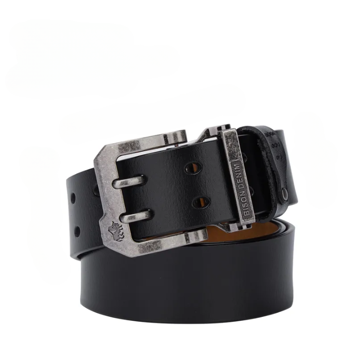 Cinturón de cuero Forth Bison Denim para hombre