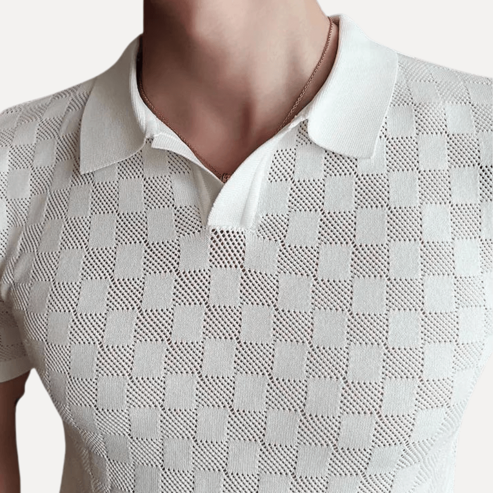 Kevin Forth Men's Knitted Polo Shirt