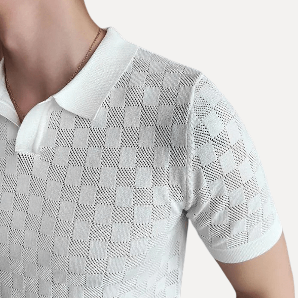 Kevin Forth Men's Knitted Polo Shirt