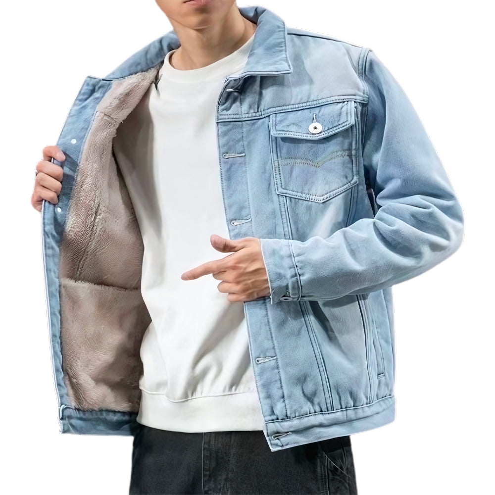 Chaqueta vaquera acolchada Forth Premium para hombre