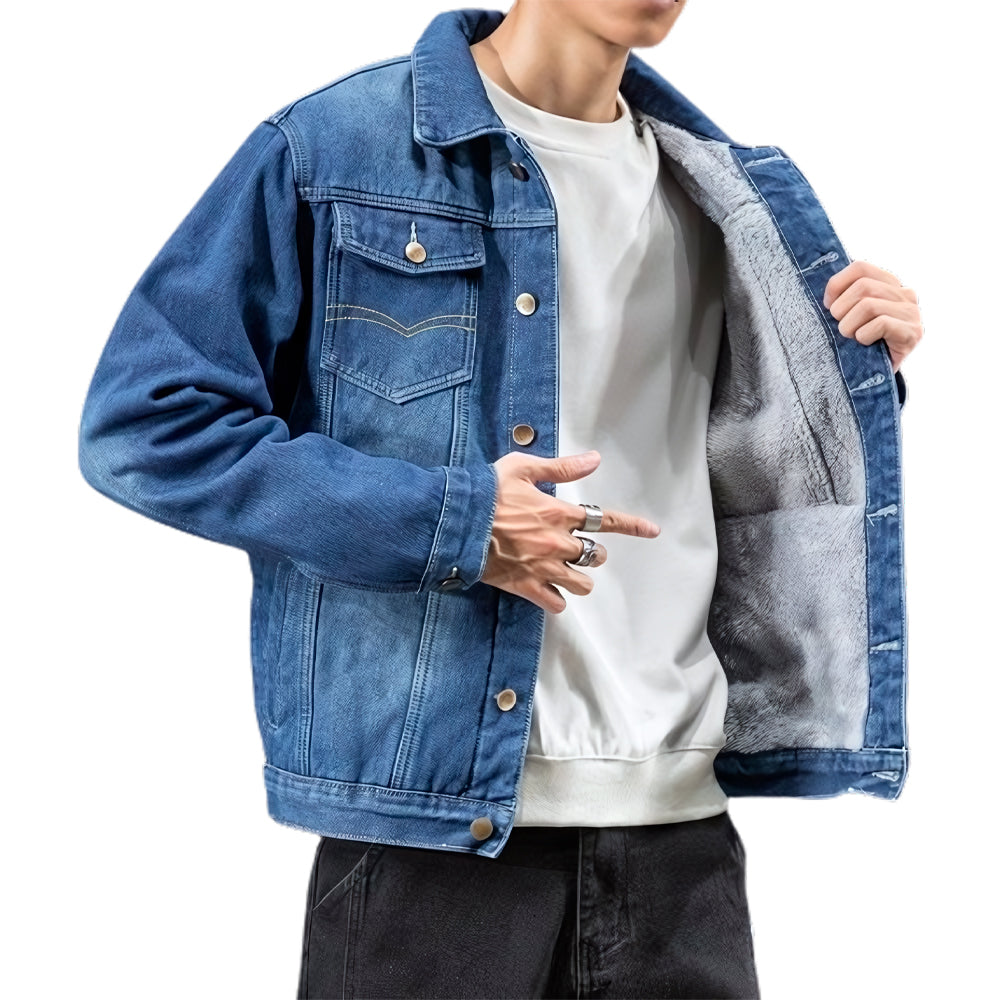 Chaqueta vaquera acolchada Forth Premium para hombre