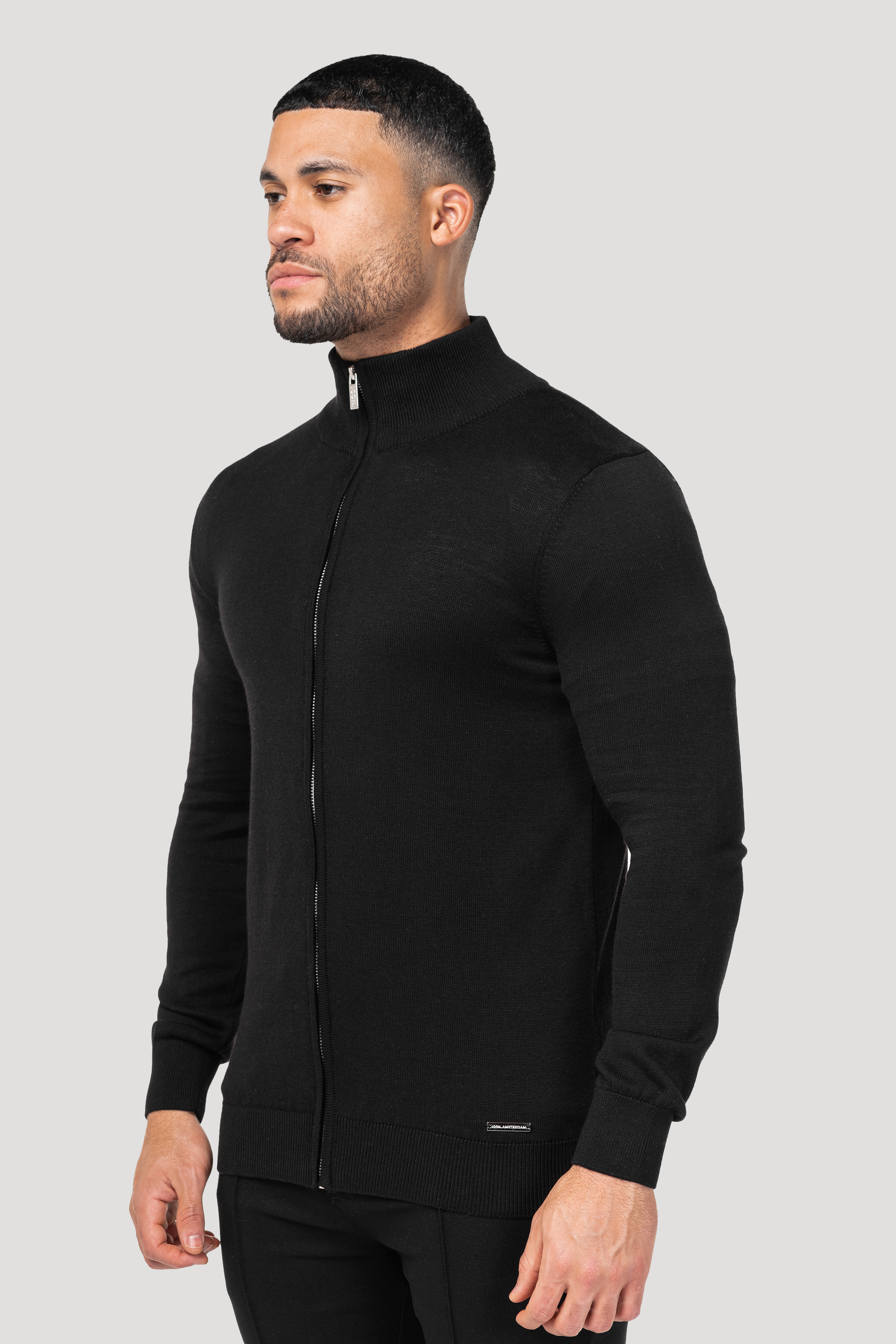Chaqueta casual Positano Forth para hombre, color negro