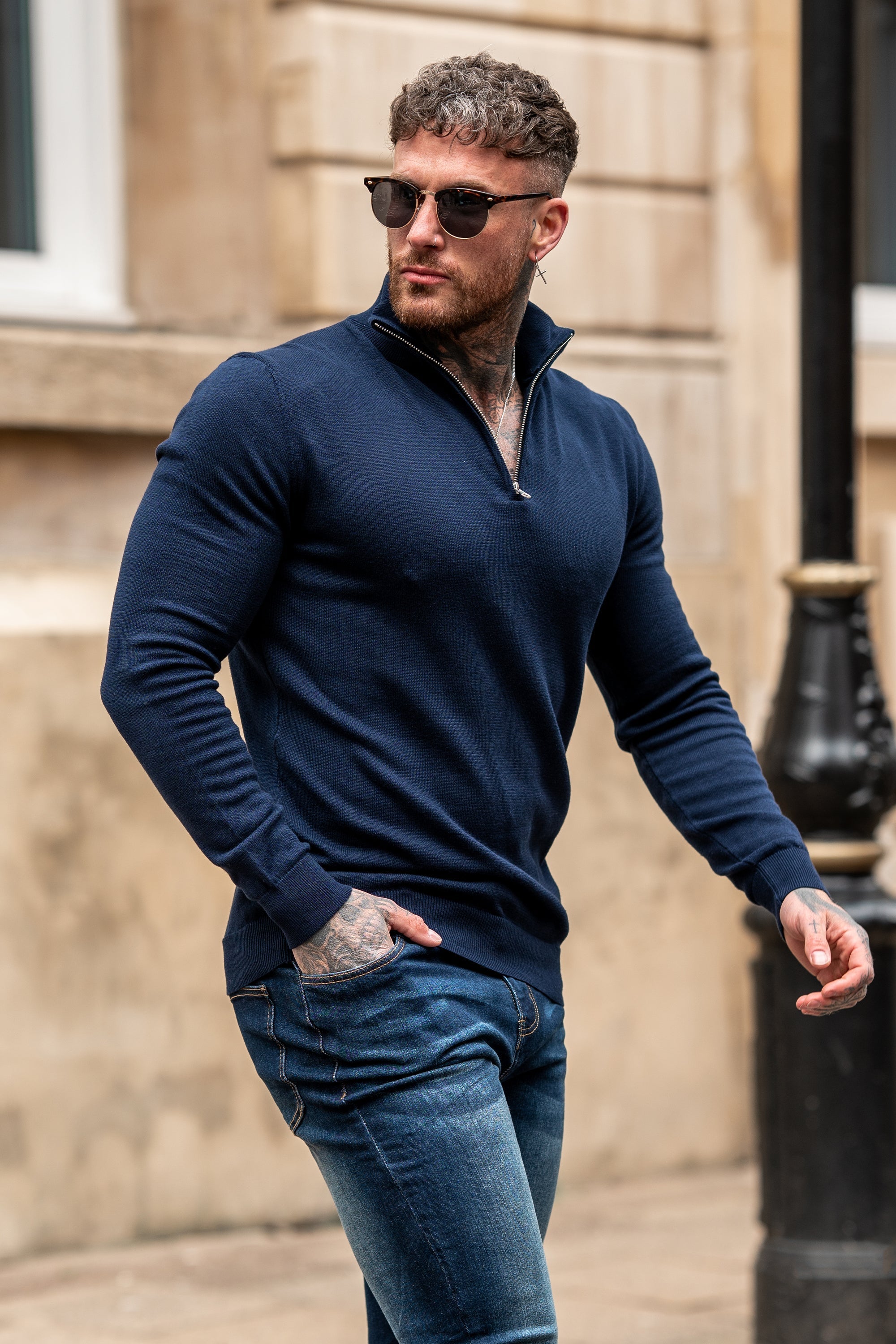 Suéter de punto de merino de cuello alto Forth
