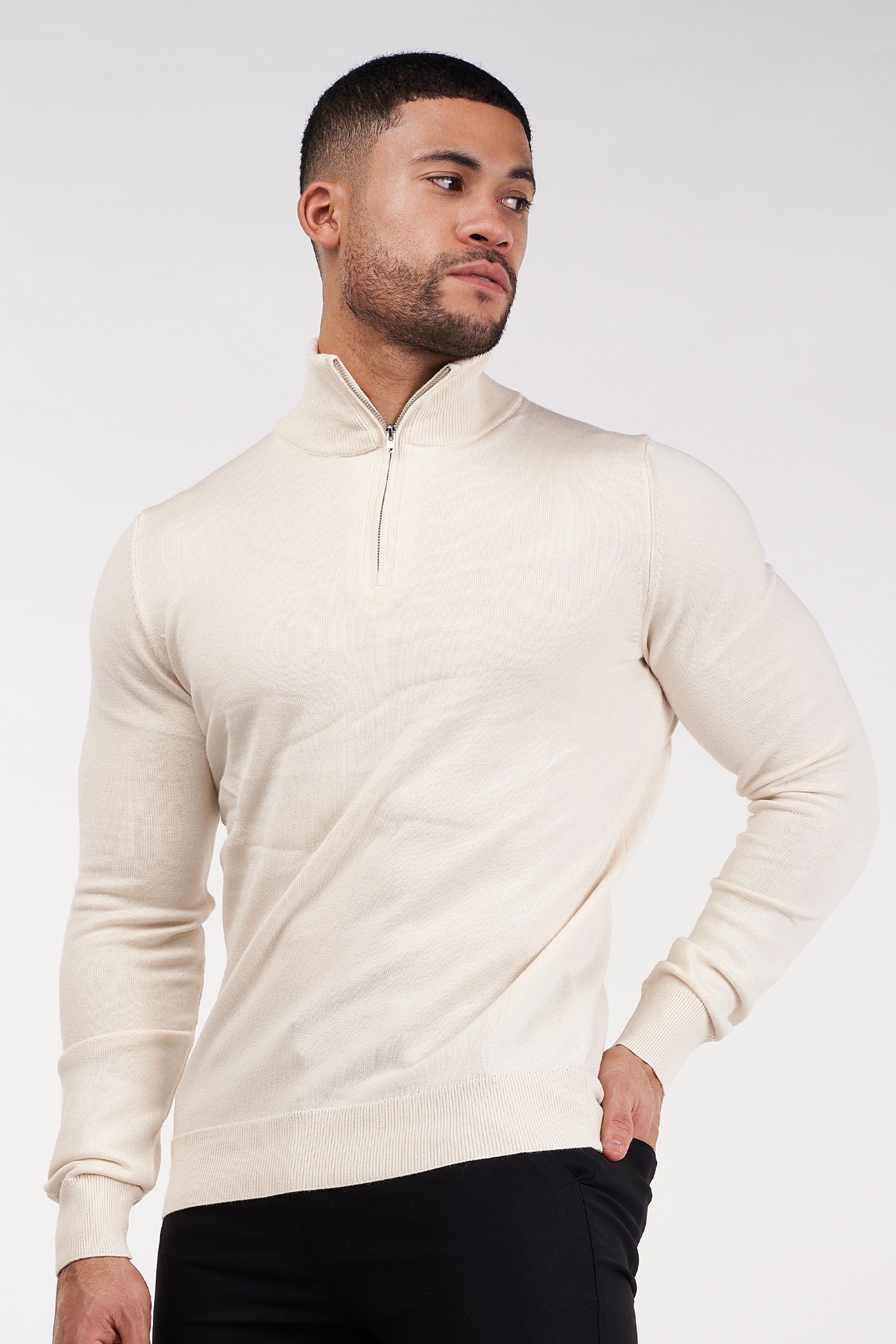Suéter de punto de merino de cuello alto Forth
