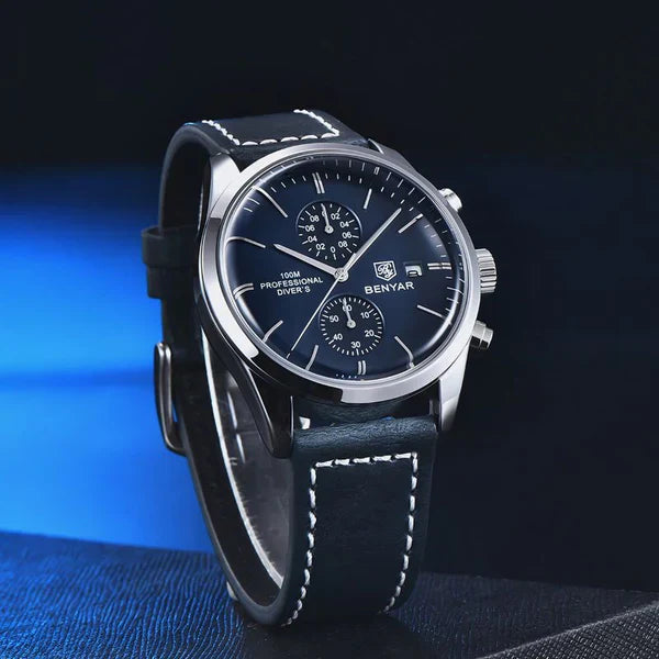 Reloj Poedagar Majestic para hombre | Correa de piel Majestic