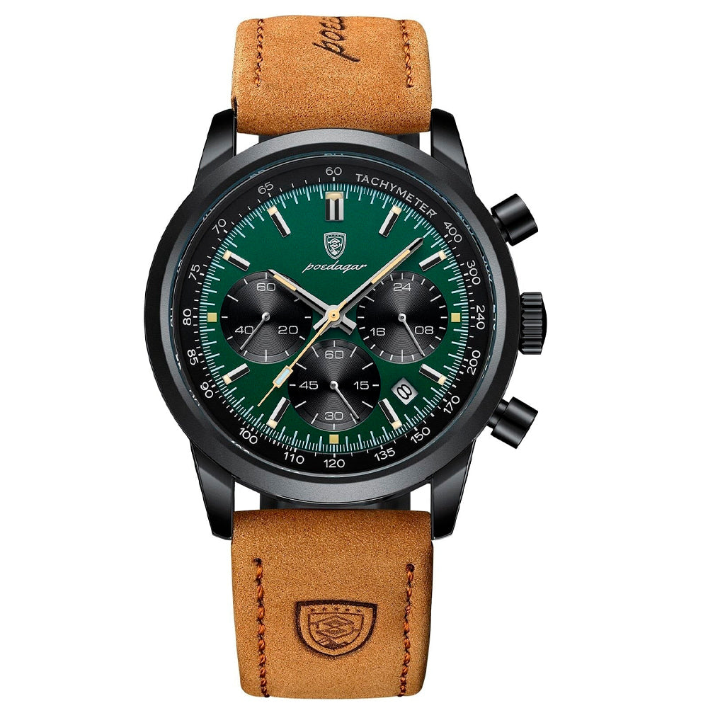 Reloj Poedagar Latittude para hombre | Correa de piel