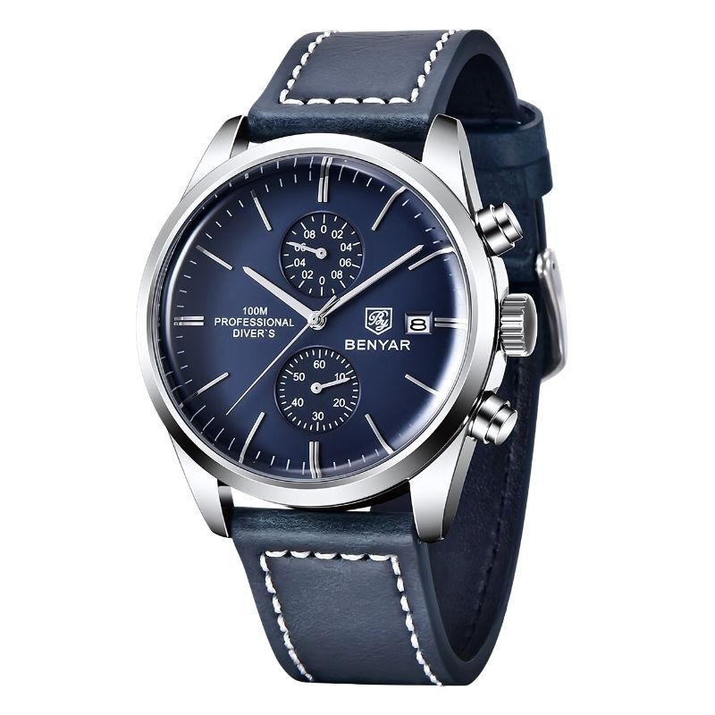 Reloj Poedagar Majestic para hombre | Correa de piel Majestic