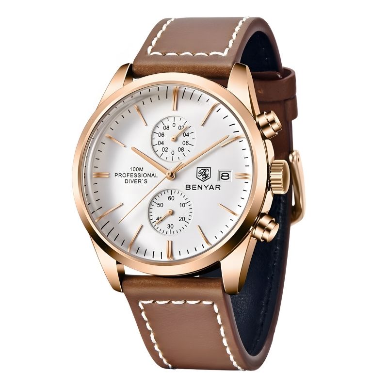 Reloj Poedagar Majestic para hombre | Correa de piel Majestic
