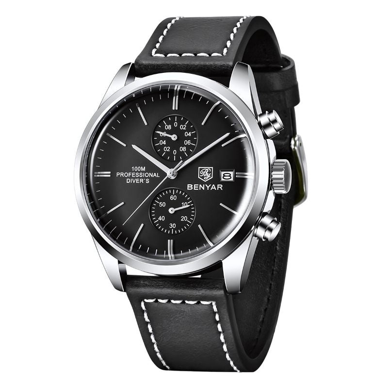 Reloj Poedagar Majestic para hombre | Correa de piel Majestic