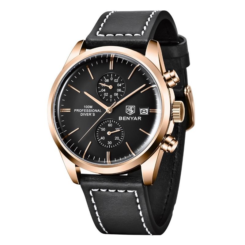Reloj Poedagar Majestic para hombre | Correa de piel Majestic