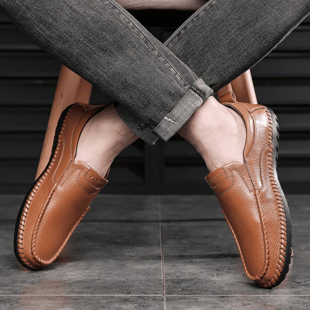 Mocasín de cuero premium Forth para hombre