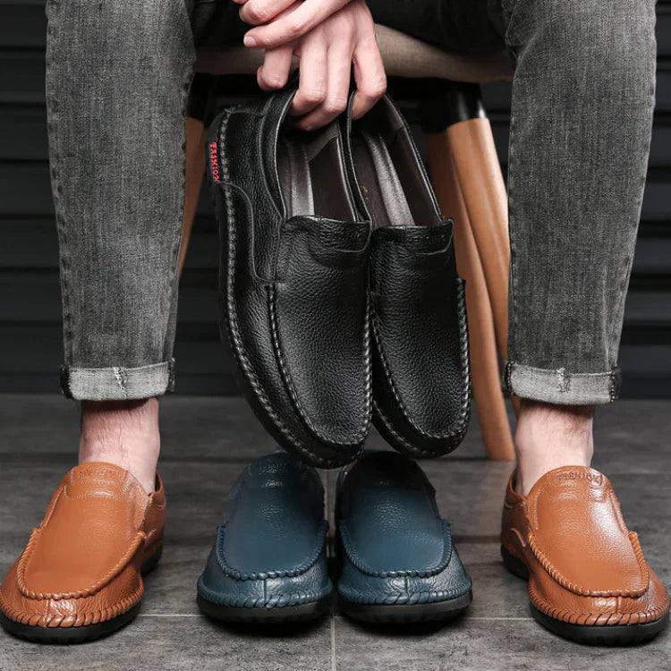 Mocasín de cuero premium Forth para hombre