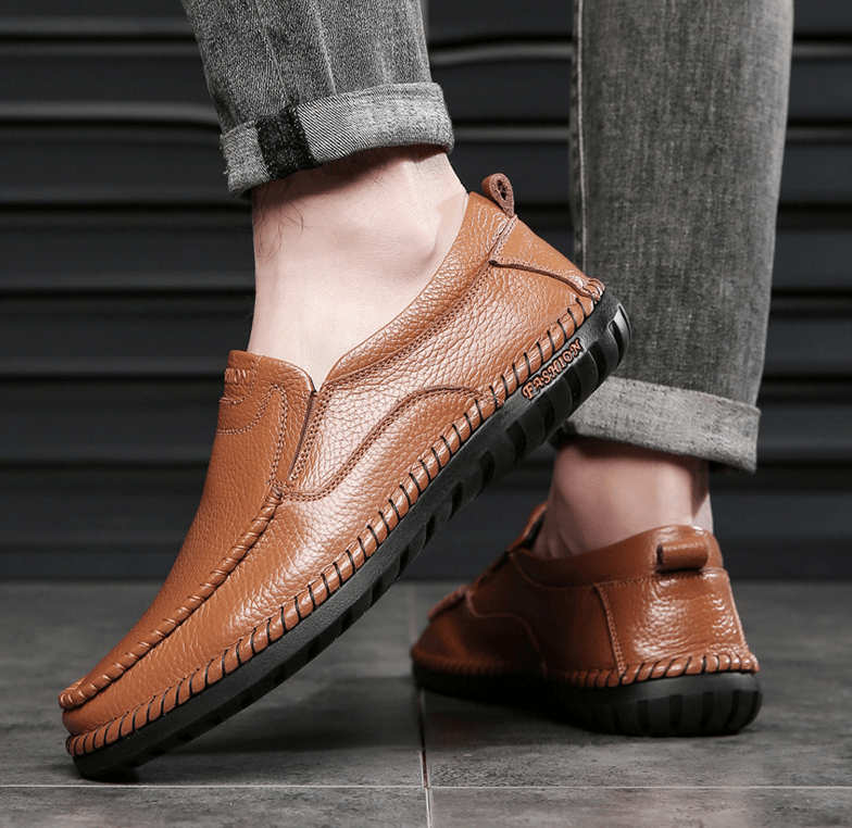 Mocasín de cuero premium Forth para hombre