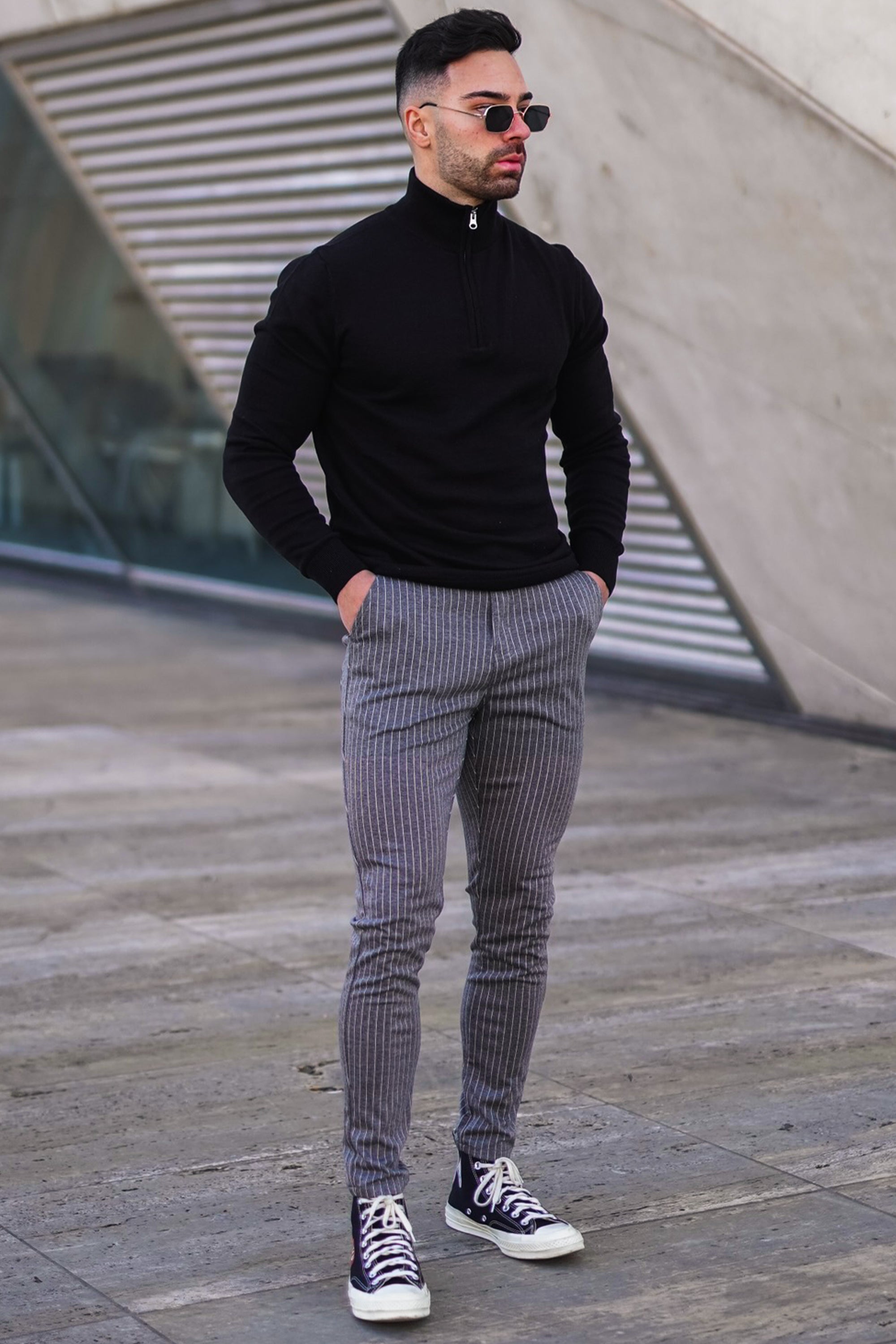 Santorini Forth Men's Sweater Black