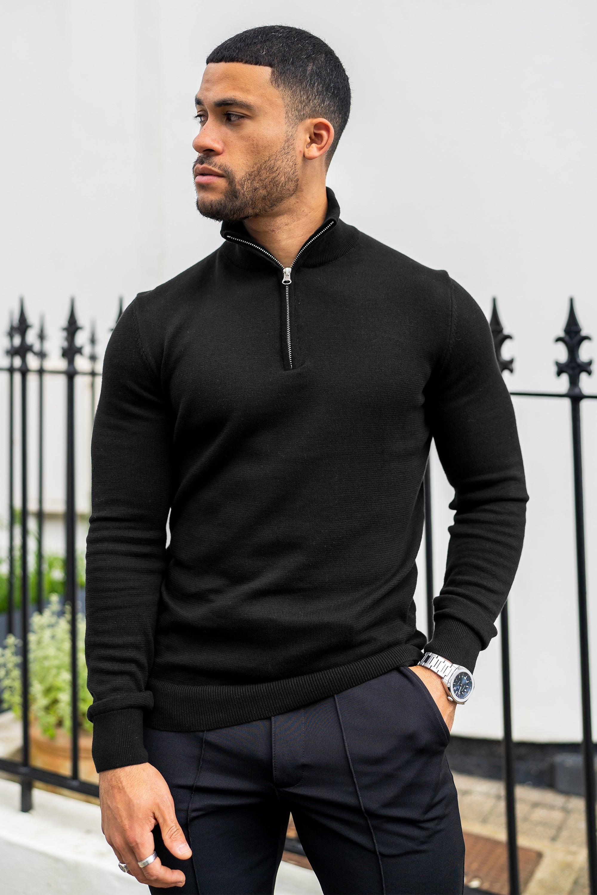 Santorini Forth Men's Sweater Black