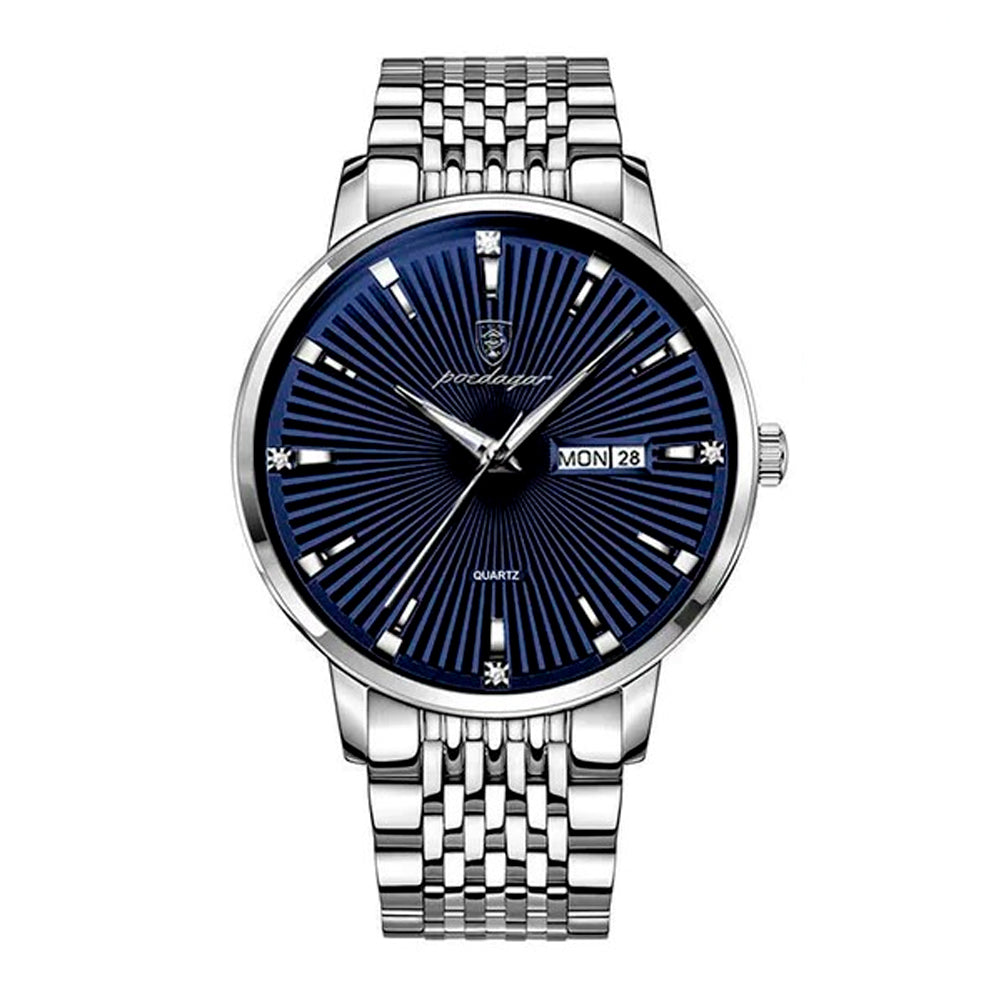 Reloj Poedagar Tempus para hombre | Pulsera de acero