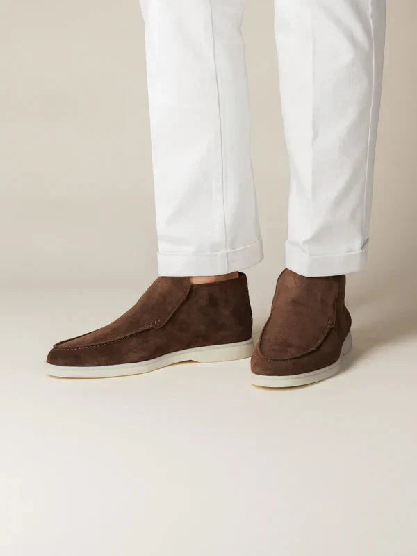Mocasines de ante marrón Elegance Forth para hombre 